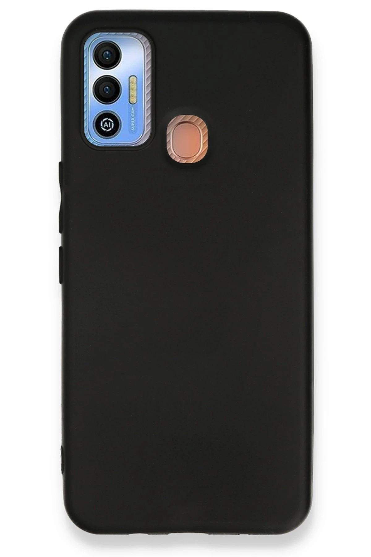 Newface Tecno Spark 7T Kılıf First Silikon - Siyah