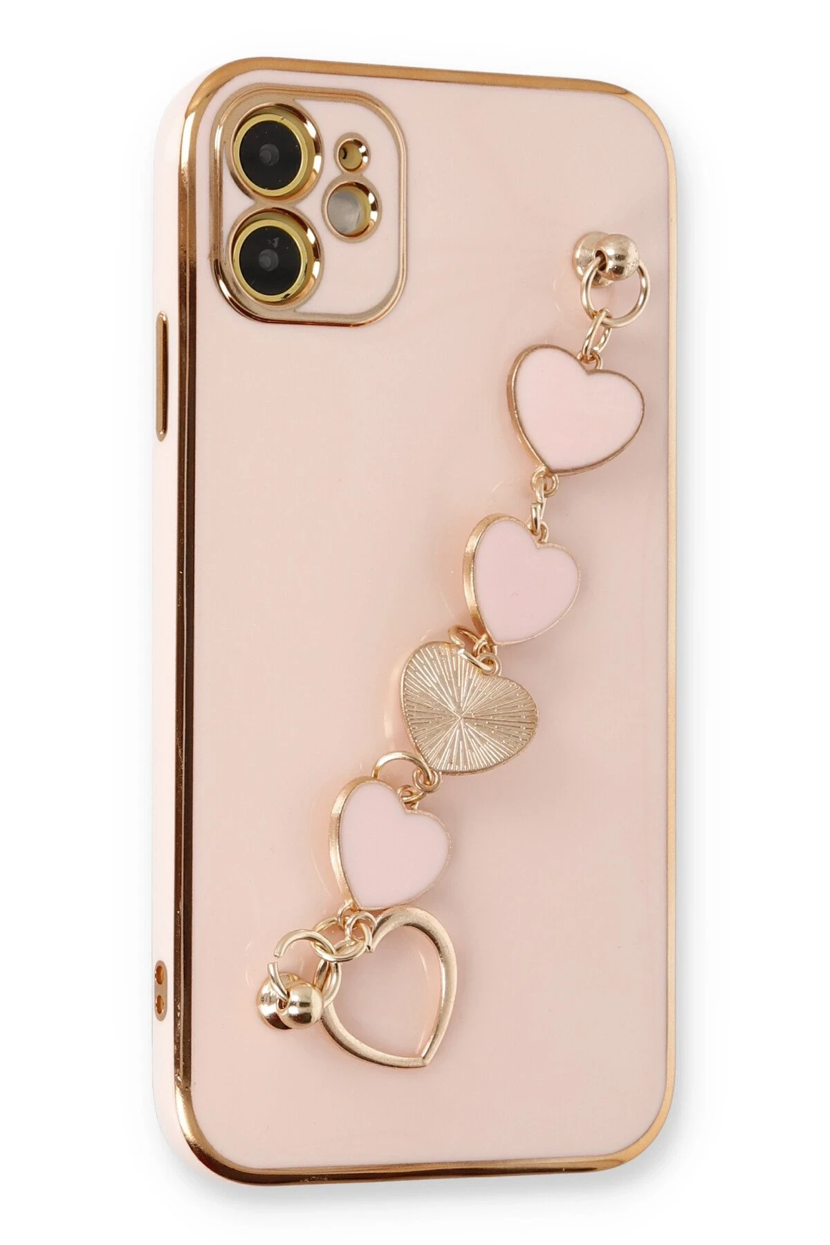 Newface iPhone 12 Kılıf Esila Silikon - Pudra