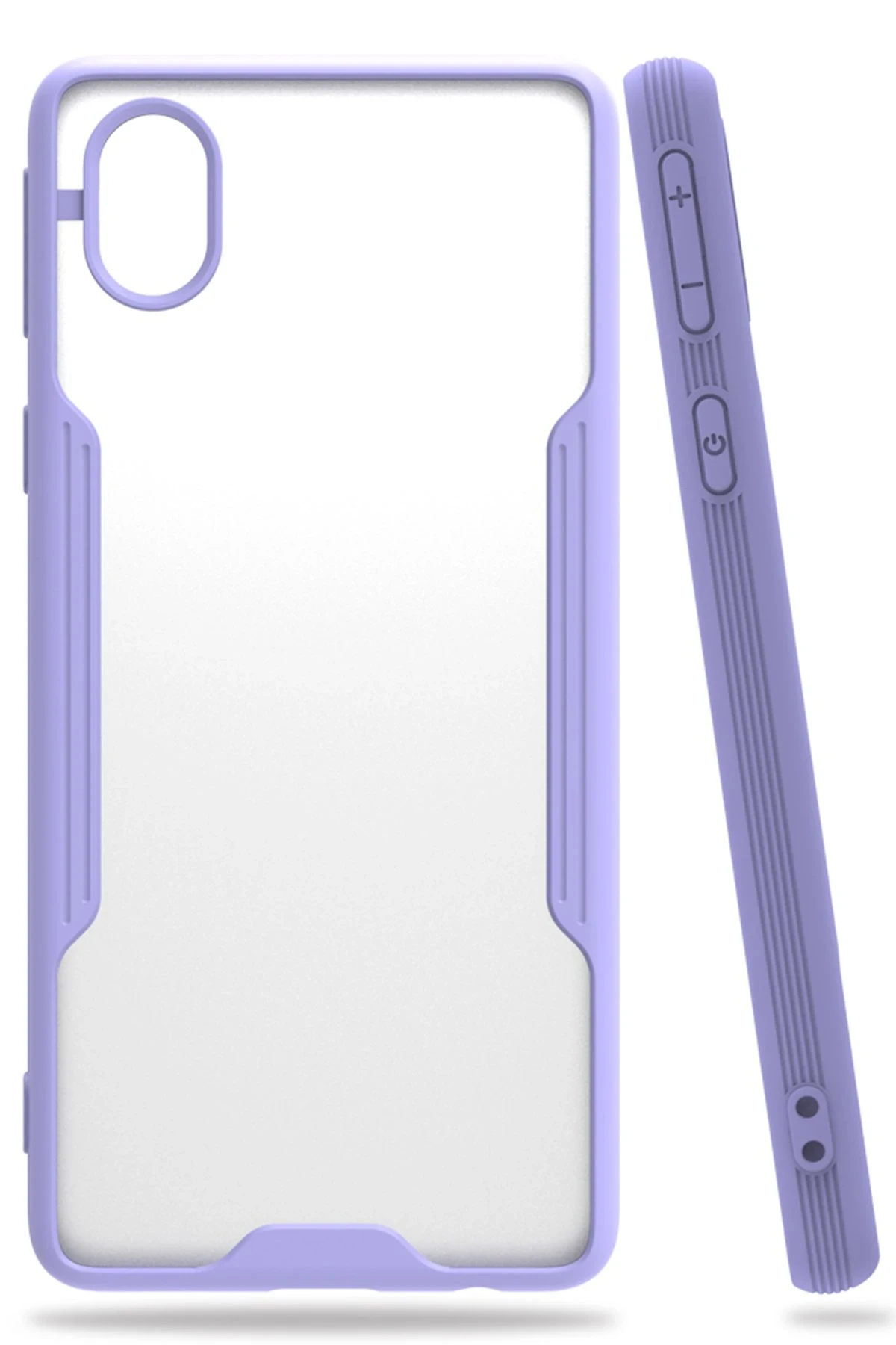 Newface Samsung Galaxy A01 Core Kılıf Platin Silikon - Lila
