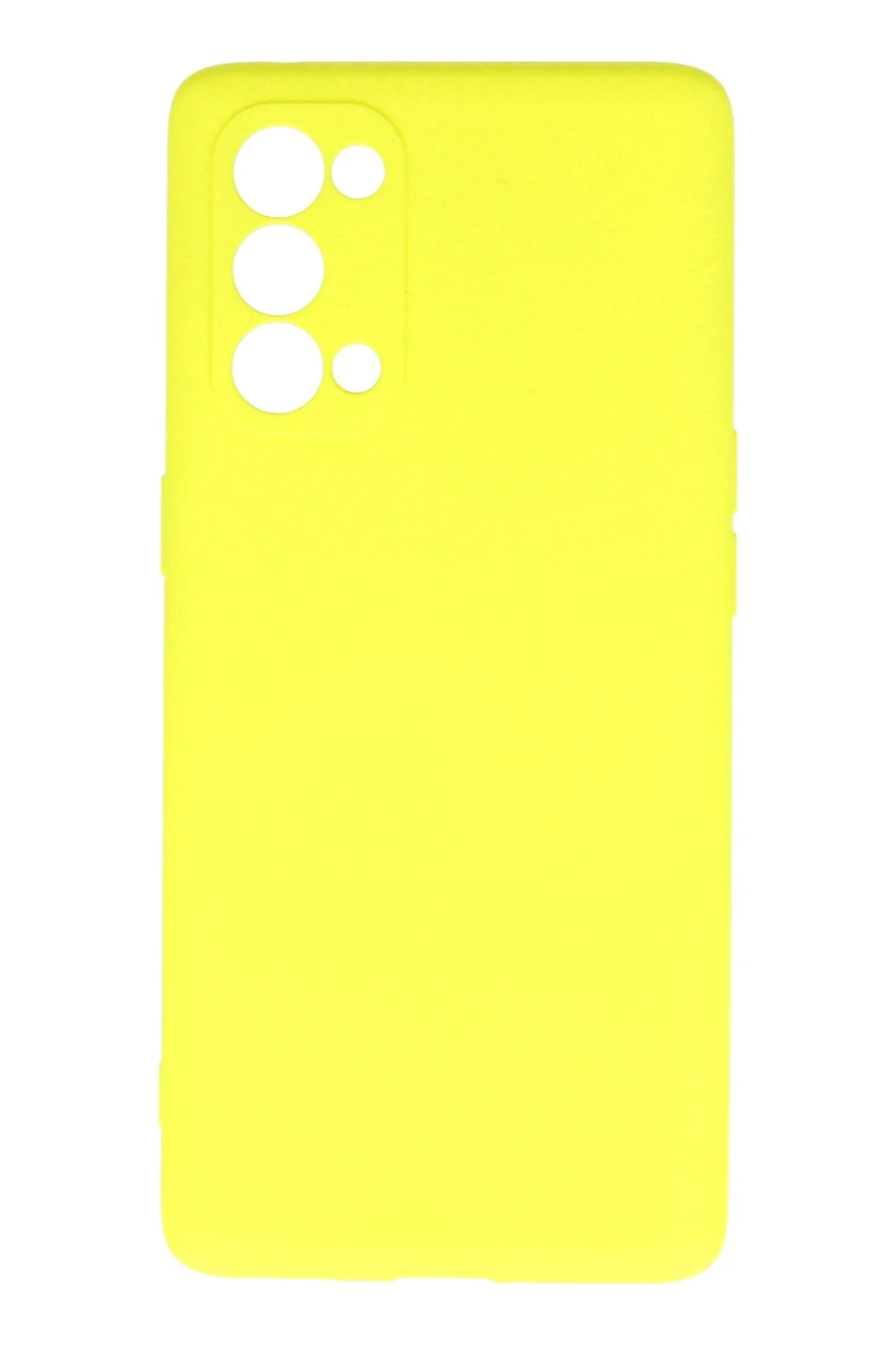 Newface Oppo Reno 5 Pro Kılıf First Silikon - Sarı