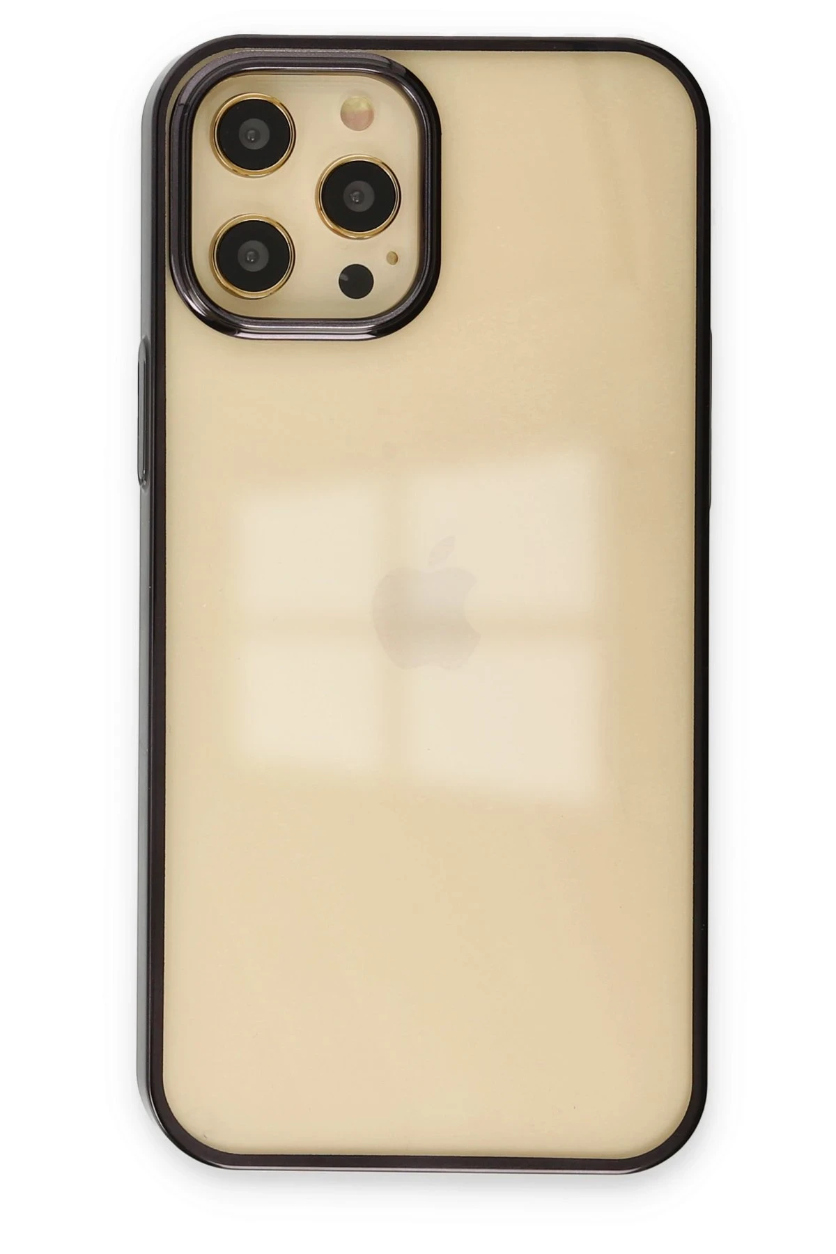 Newface iPhone 12 Pro Max Kılıf Element Silikon - Siyah