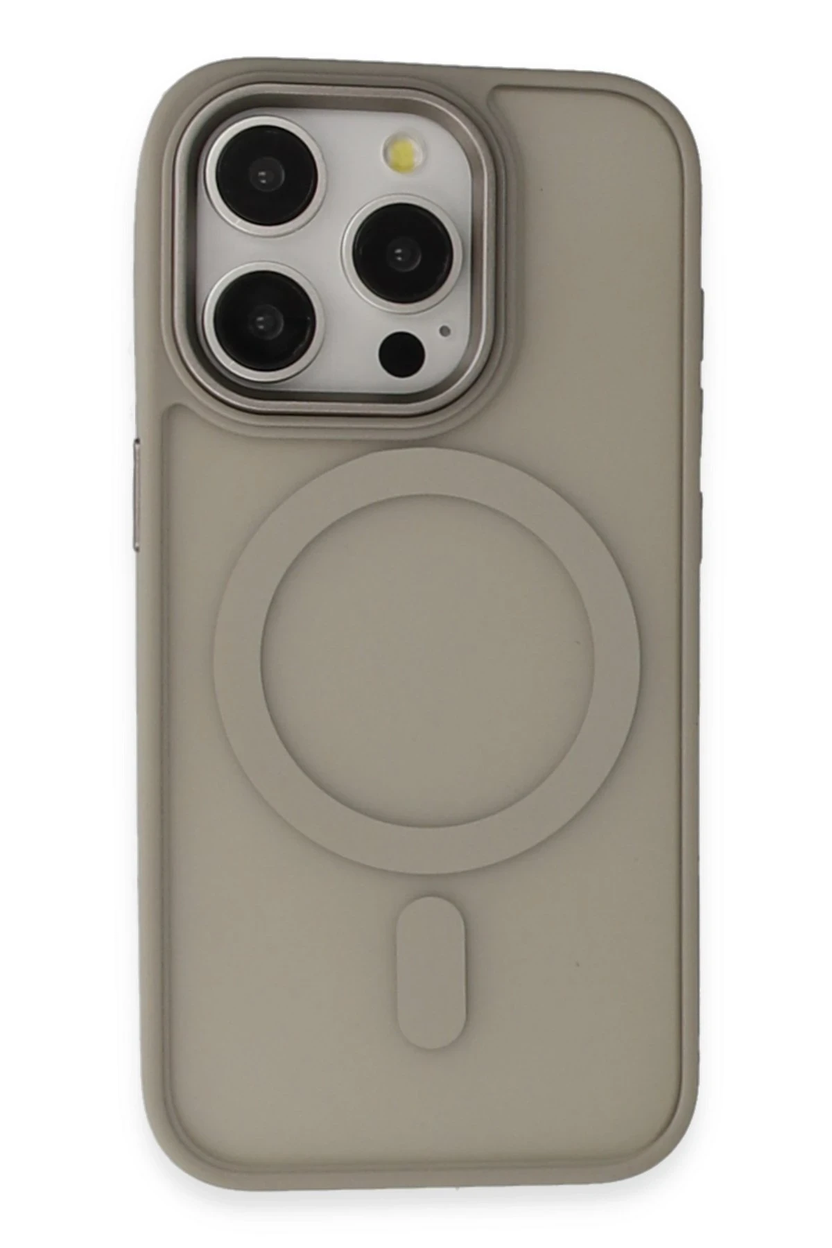 Newface iPhone 15 Pro Max Kılıf Oslo Magsafe Kapak - Titan Gri