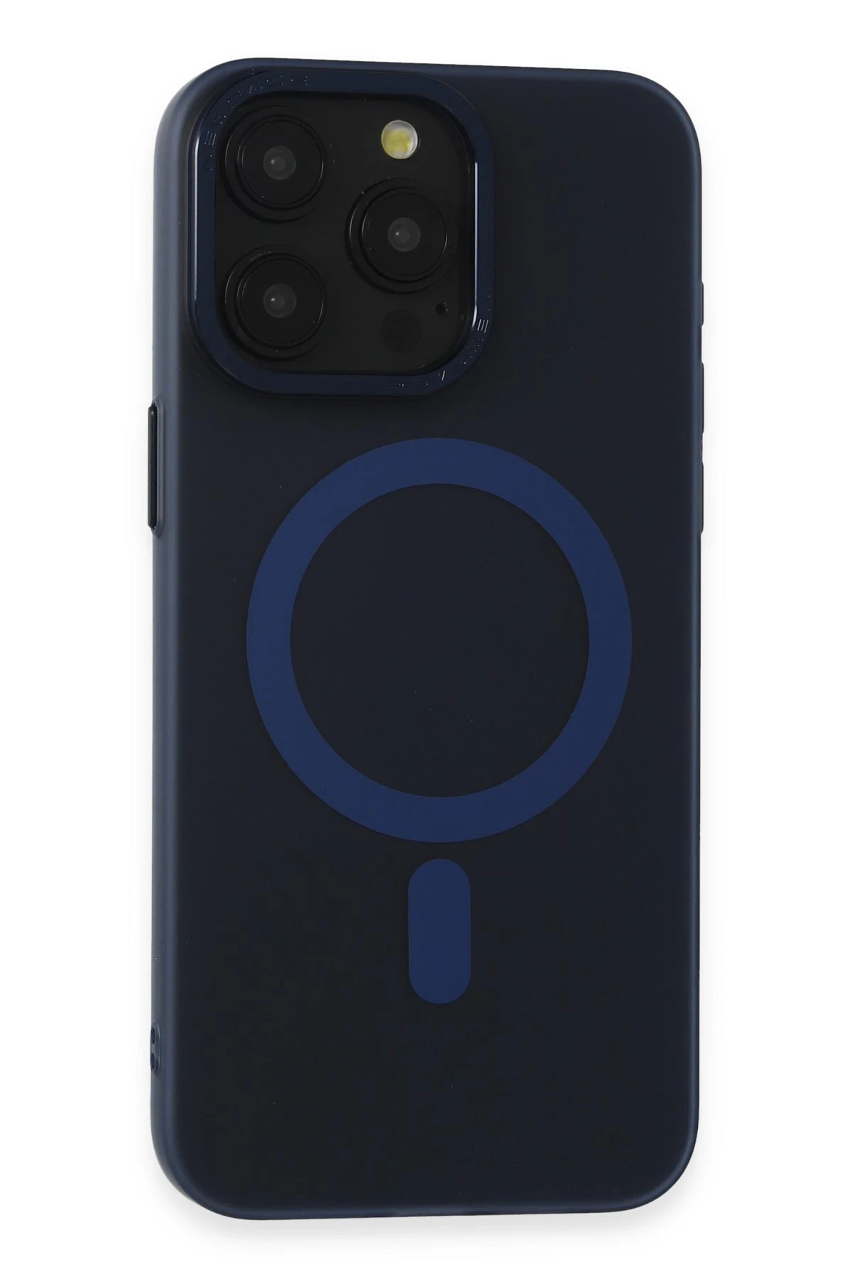 Newface iPhone 15 Pro Kılıf Lodos Magneticsafe Mat Kapak - Mavi