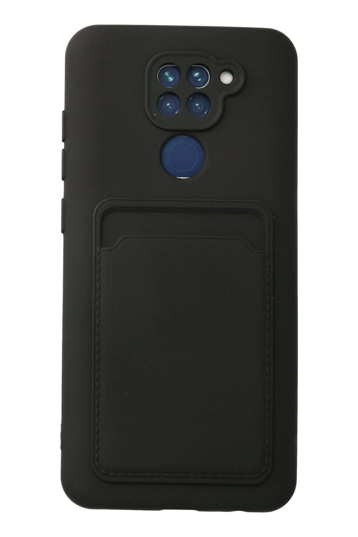 Newface Xiaomi Redmi Note 9 Kılıf Kelvin Kartvizitli Silikon - Siyah