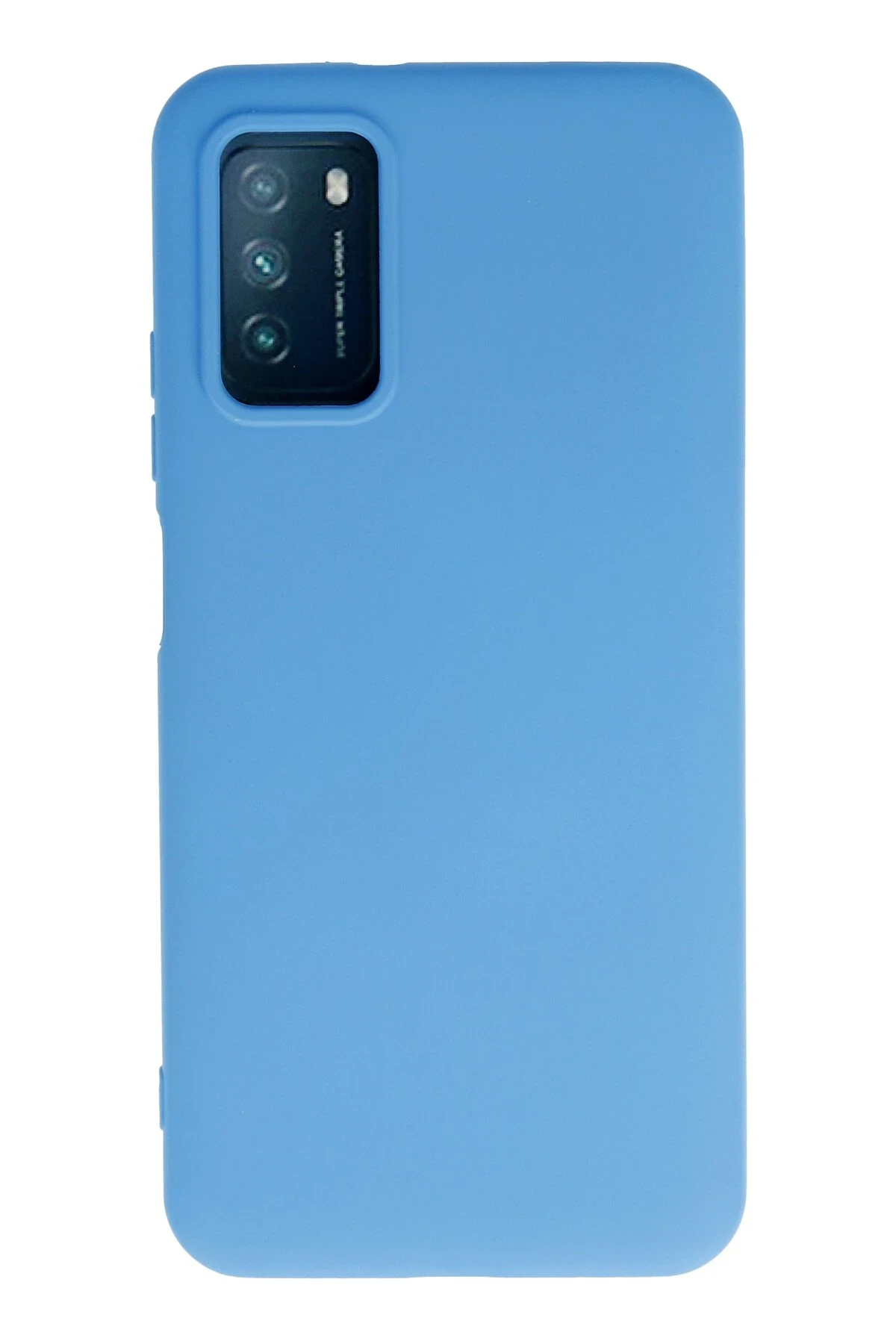 Newface Xiaomi Pocophone M3 Kılıf Nano içi Kadife Silikon - Mavi