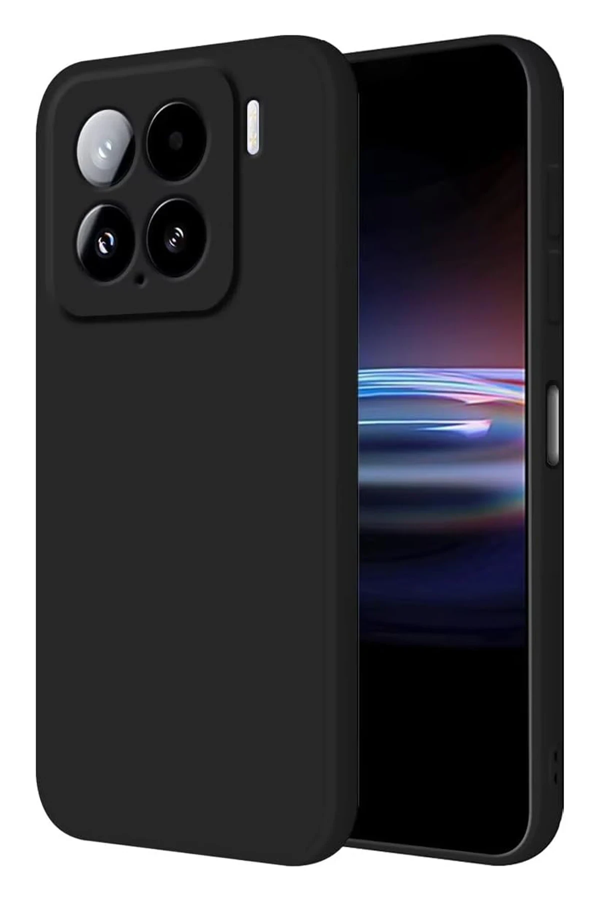 Newface Xiaomi Mi 15 Kılıf Nano içi Kadife Silikon - Siyah