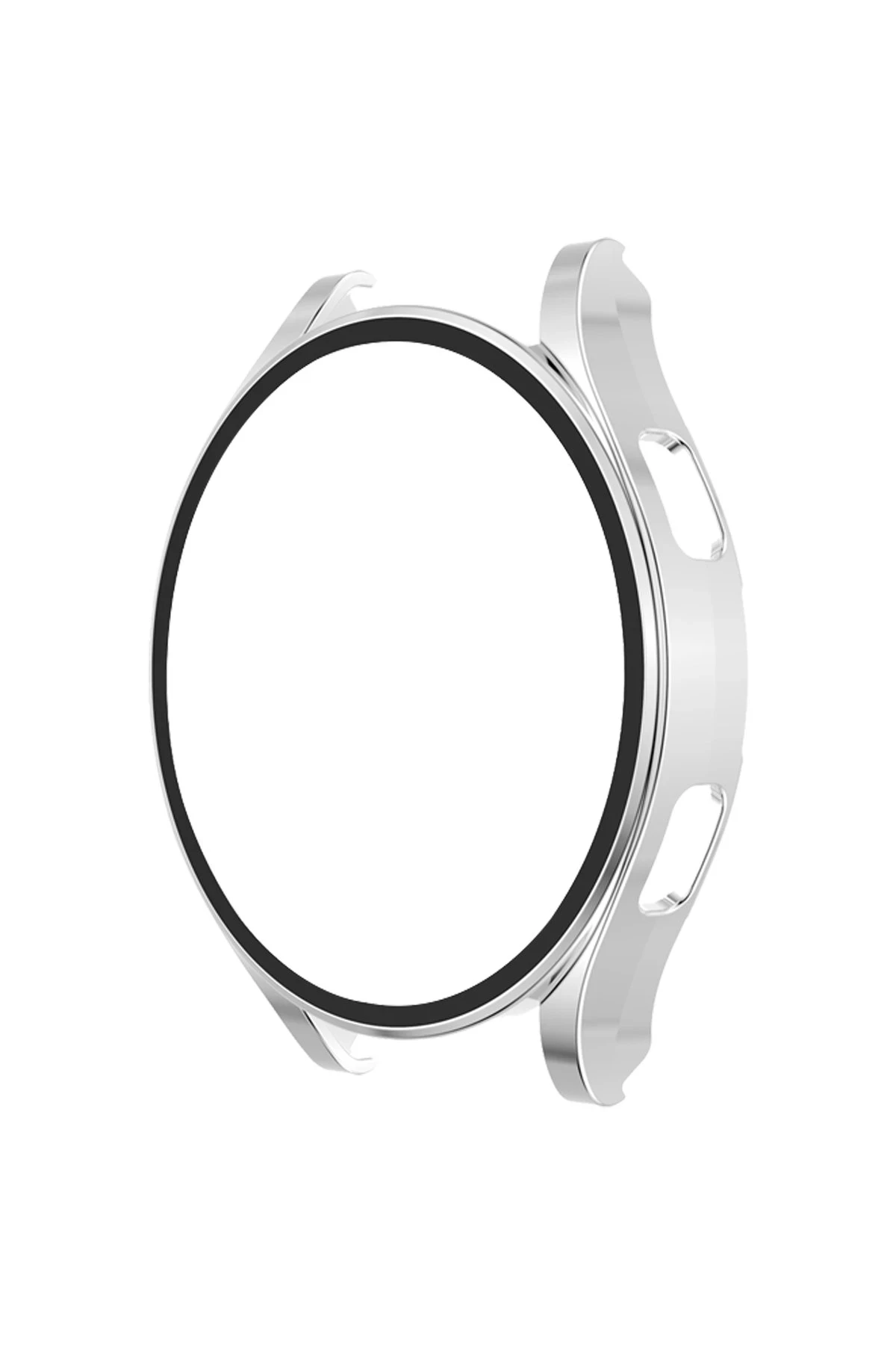 Newface Watch 5 Pro 45mm Wall Camlı Kasa Ekran Koruyucu - Gümüş