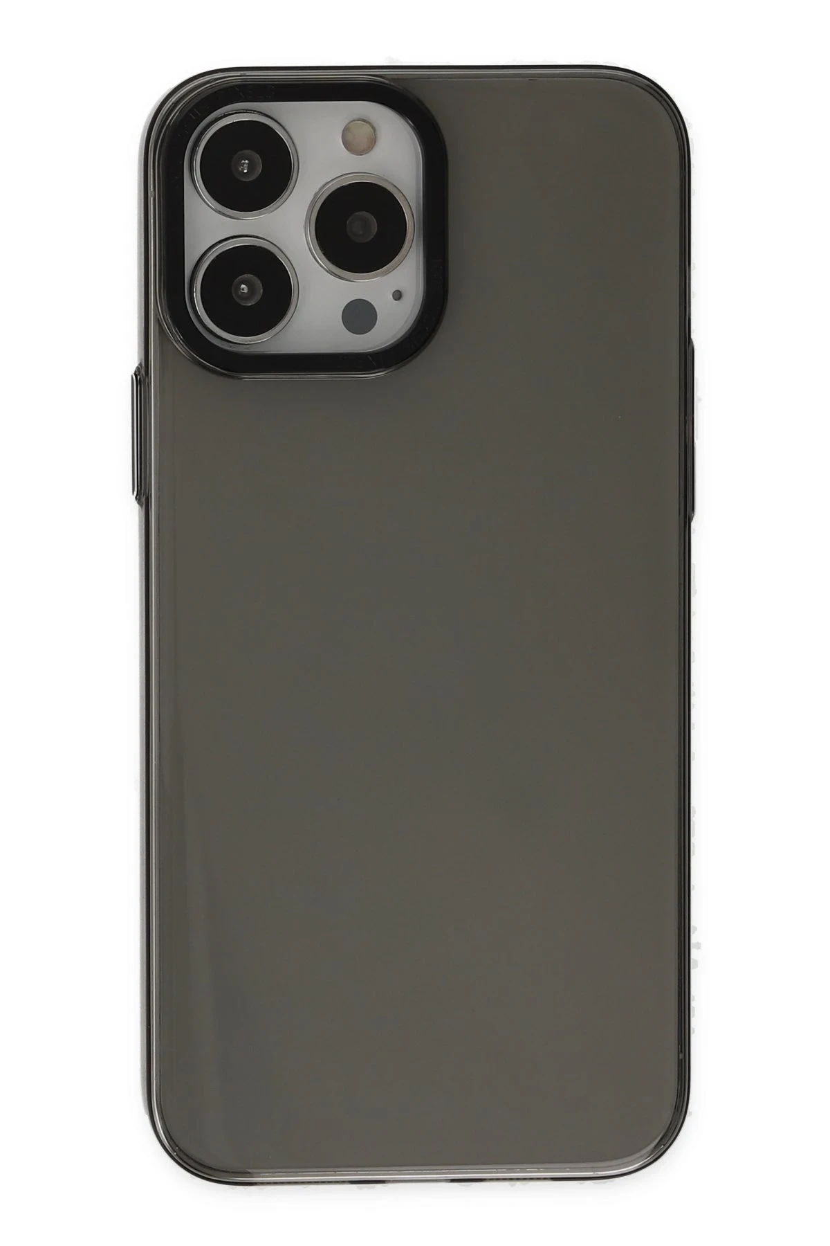 Newface iPhone 14 Pro Kılıf Anka PC Sert Metal Kapak - Siyah