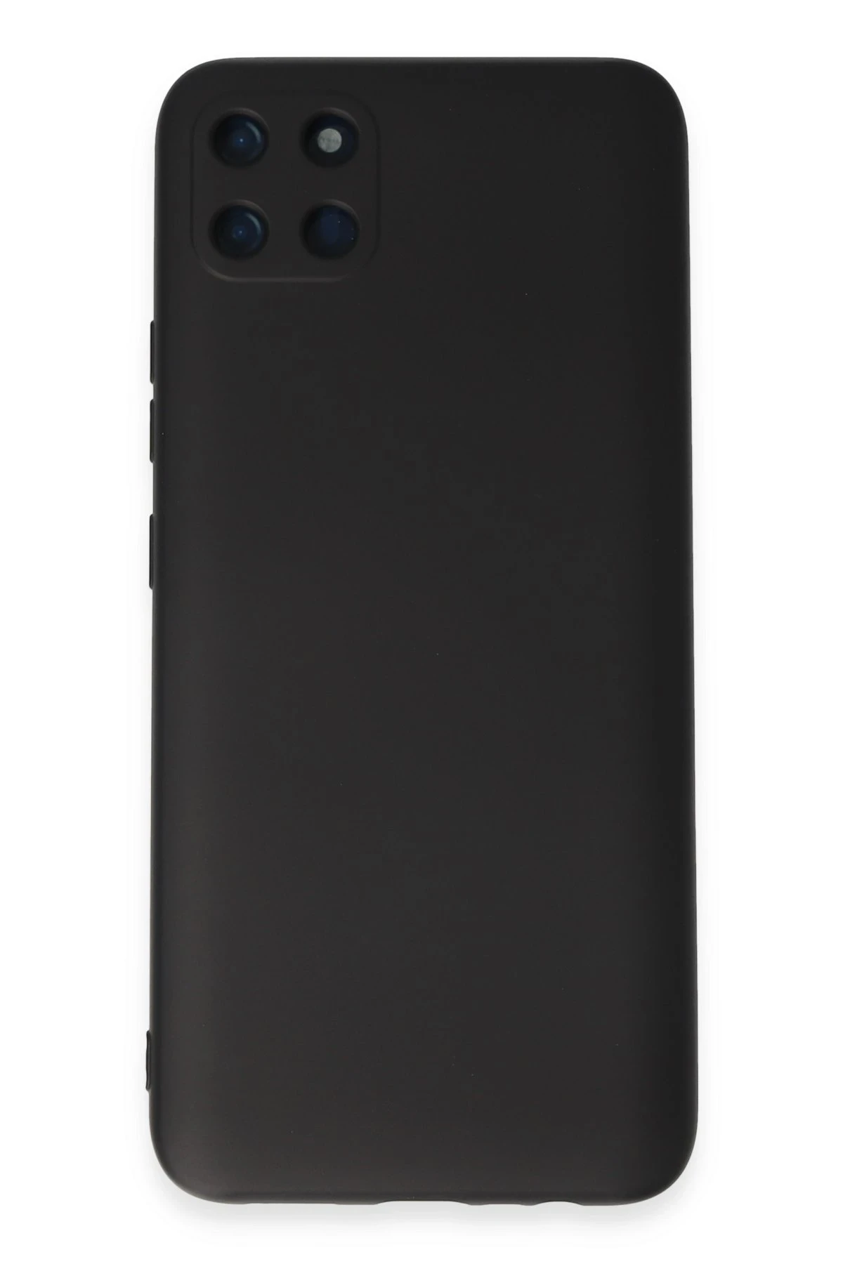 Newface Realme C11 Kılıf Nano içi Kadife Silikon - Siyah
