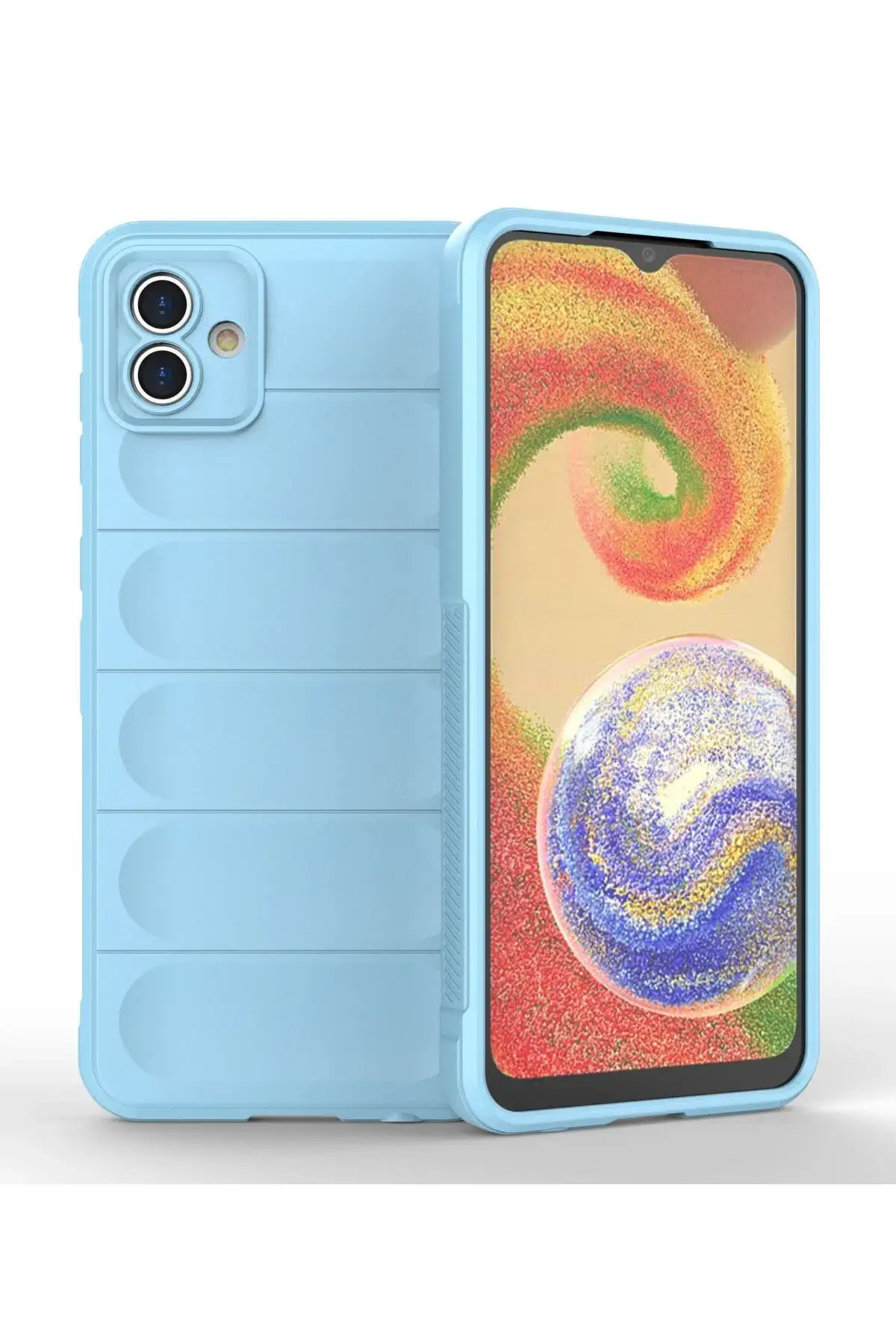 Newface Samsung Galaxy A04 Kılıf Optimum Silikon - Sky Blue