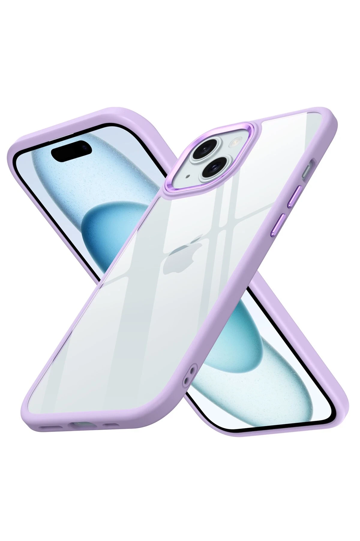 Newface iPhone 15 Kılıf Power Silikon - Lila
