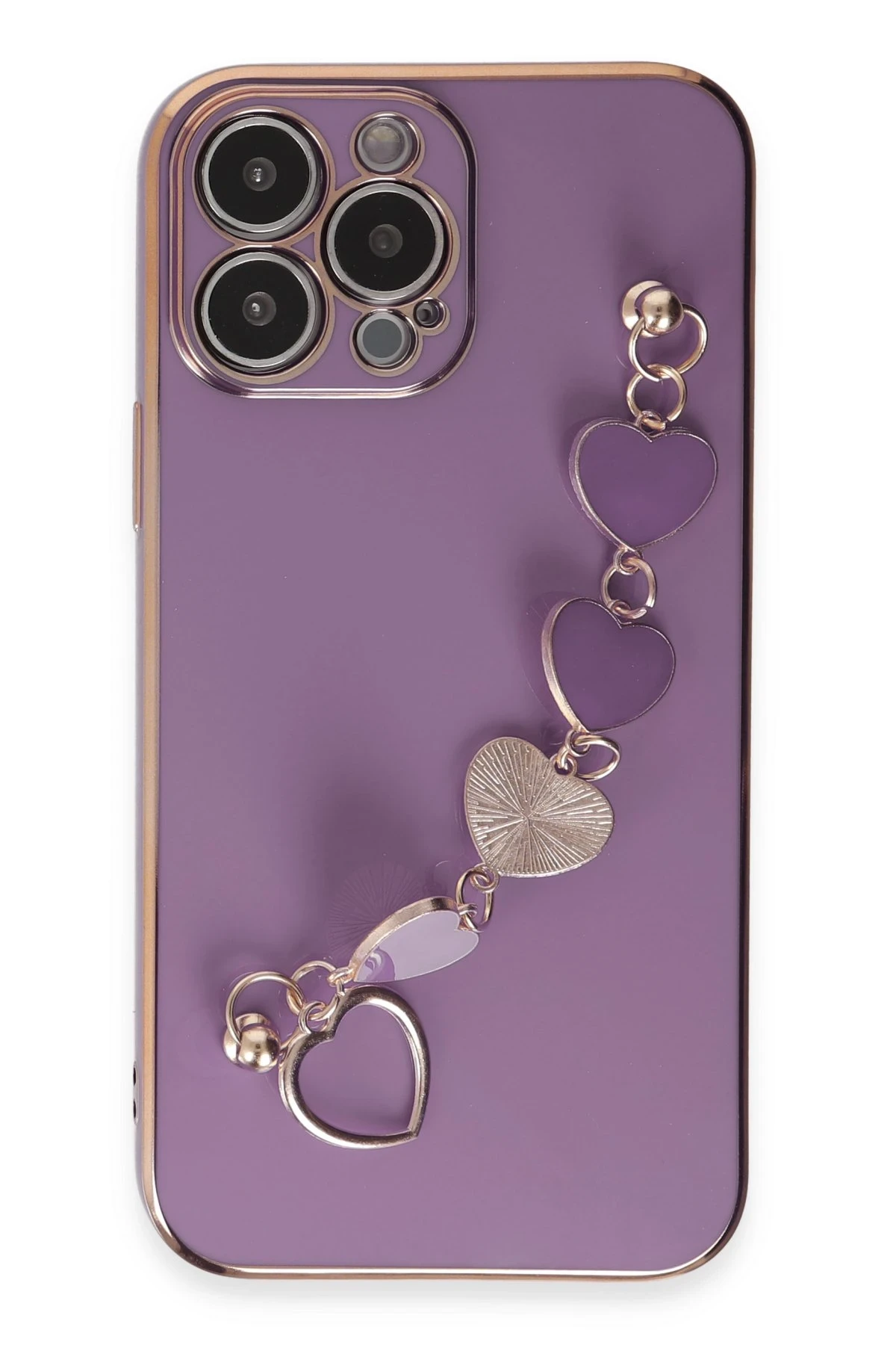 Newface iPhone 14 Pro Kılıf Esila Silikon - Mor