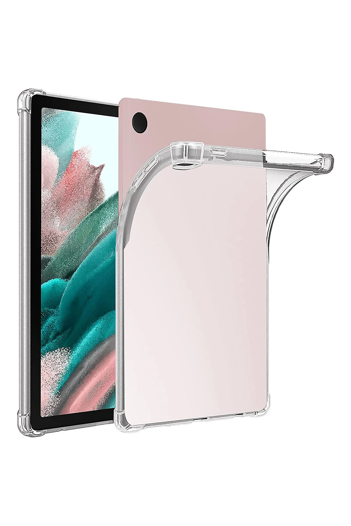 Newface Samsung Galaxy Tab A9 Plus Kılıf Anti Şeffaf Tablet Silikon - Şeffaf