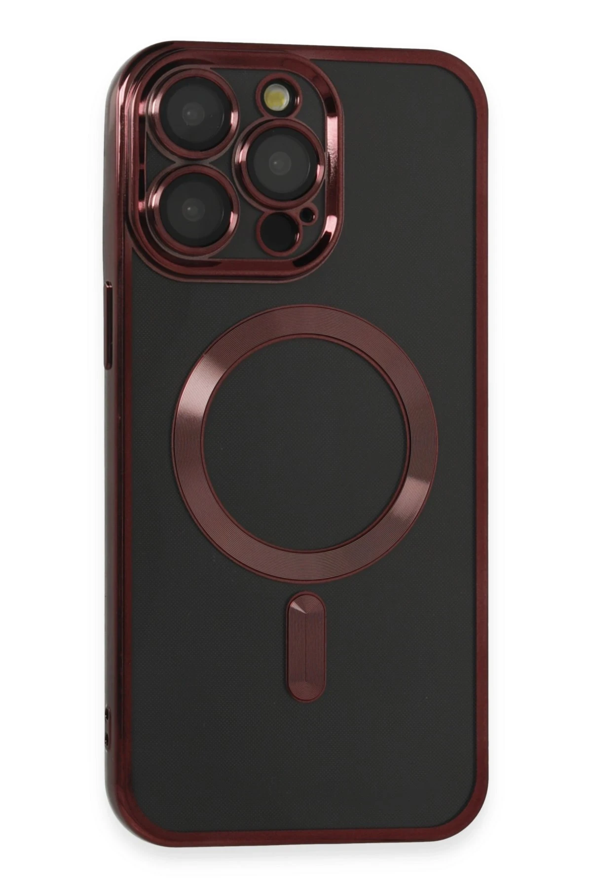 Newface iPhone 15 Pro Max Kılıf Kross Magneticsafe Kapak - Bordo