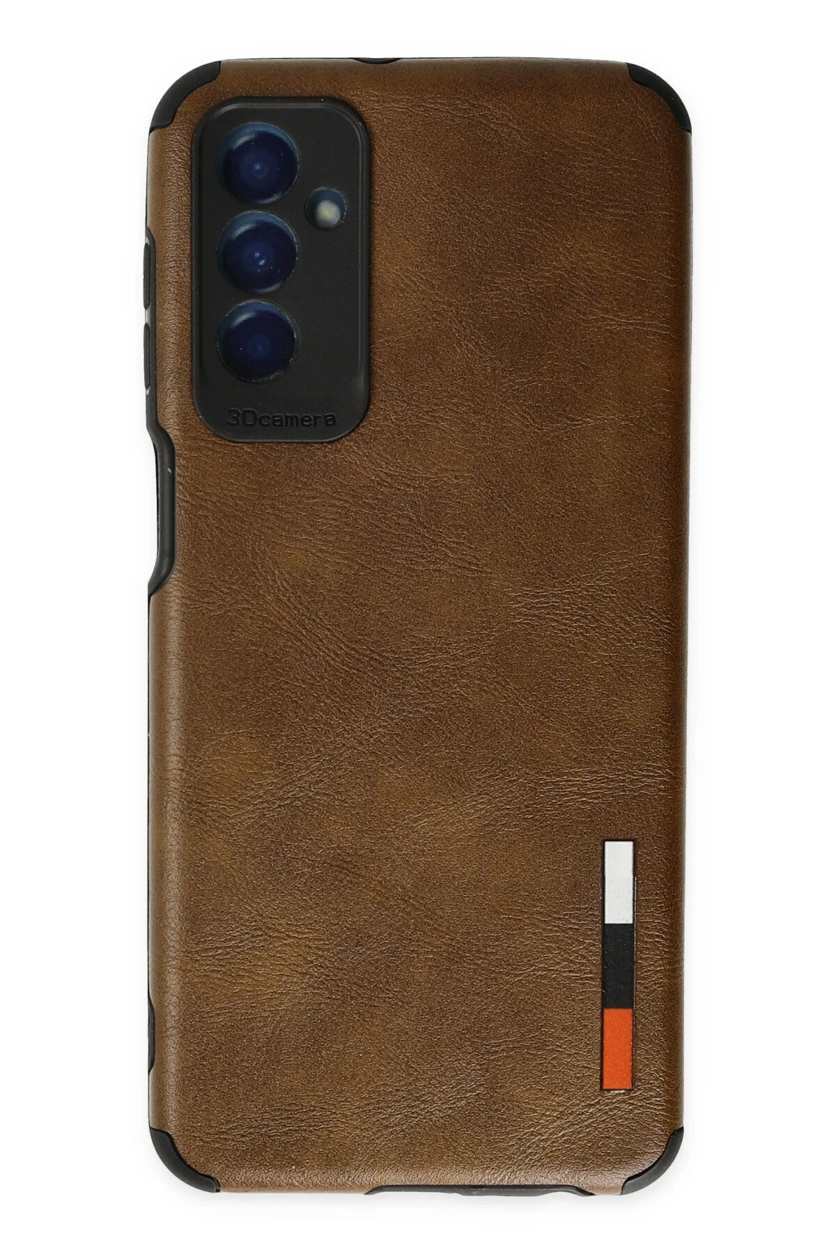 Newface Samsung Galaxy M13 Kılıf Loop Deri Silikon - Kahverengi