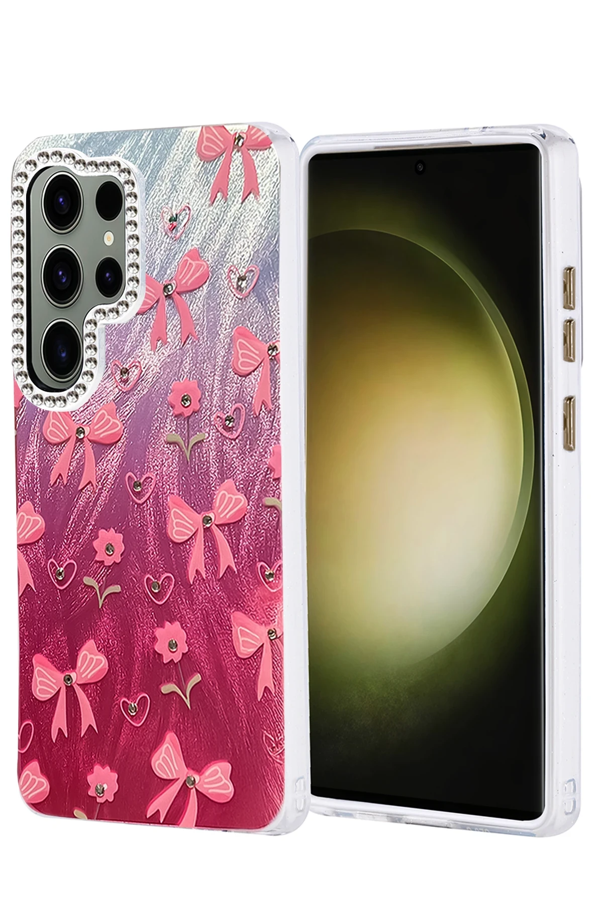Newface Samsung Galaxy S25 Ultra Kılıf Blade Aynalı Desenli Kapak - Desen 3