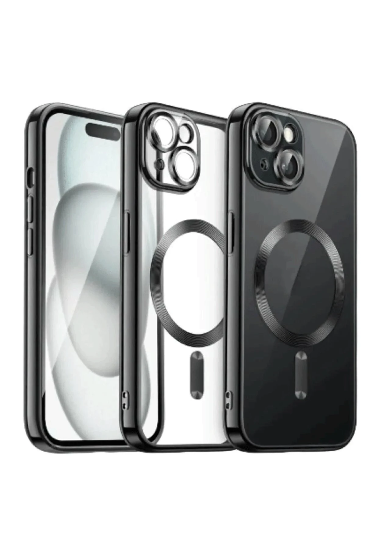 Newface iPhone 12 Pro Max Kılıf Kross Magneticsafe Kapak - Siyah