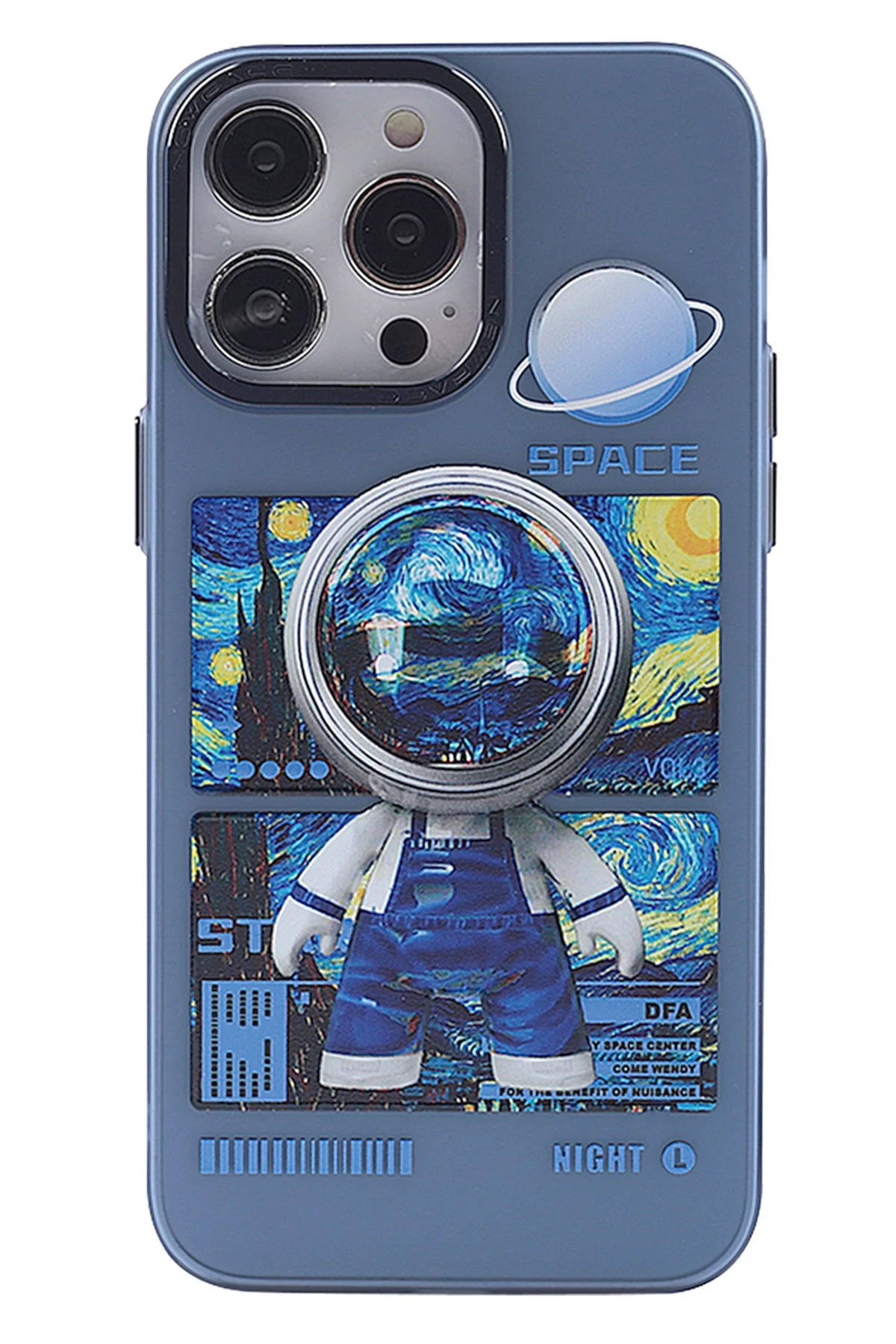 Newface iPhone 13 Pro Max Kılıf Prada Desenli Kapak - Prada Mavi - 1