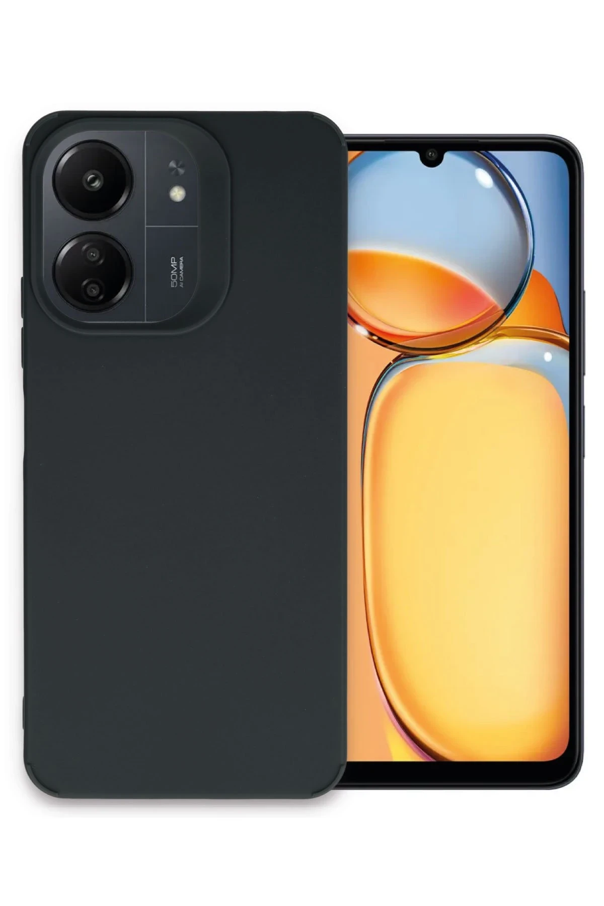 Newface Xiaomi Redmi 13C Kılıf Petro Silikon - Siyah