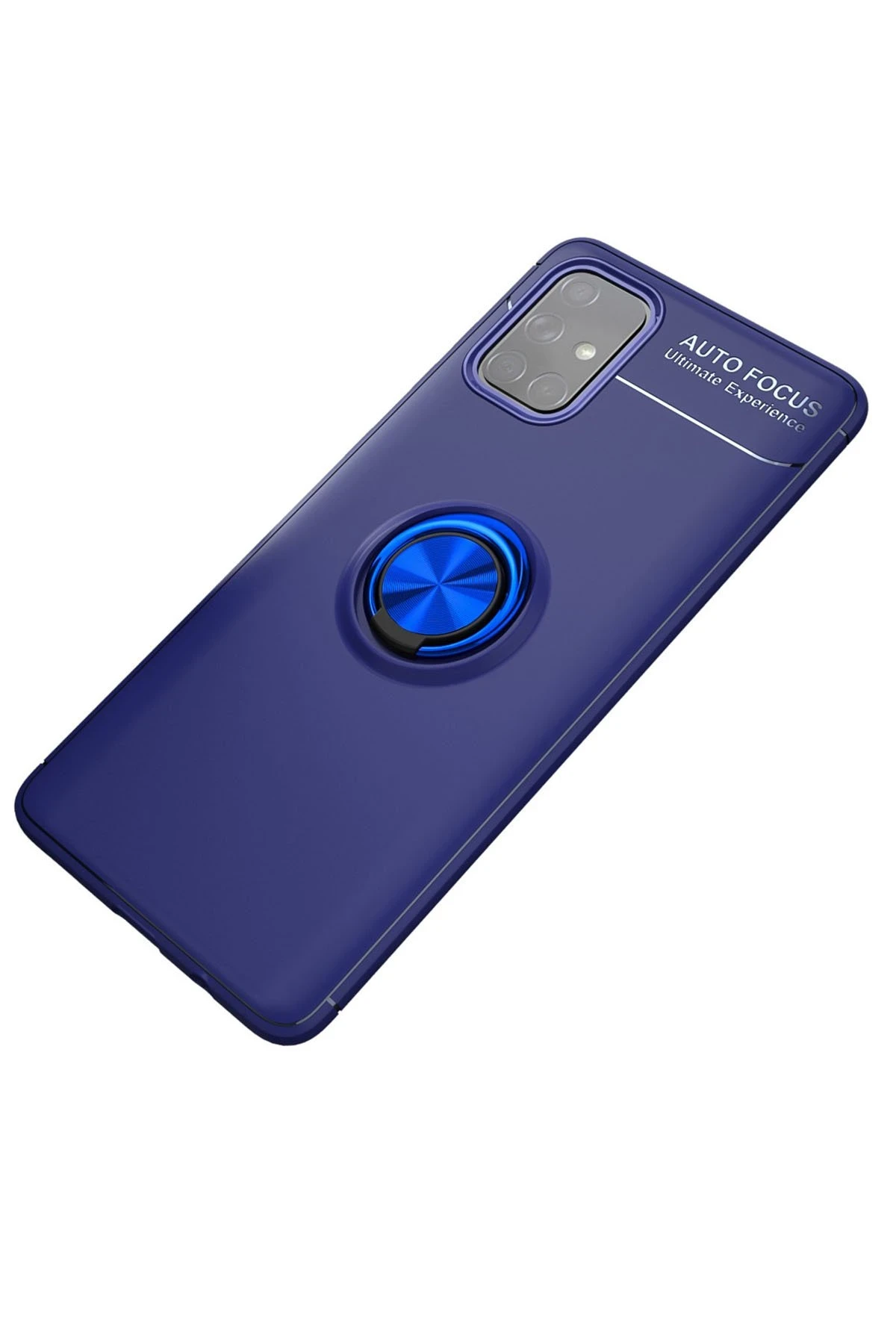 Newface Samsung Galaxy M31S Kılıf Range Yüzüklü Silikon - Mavi