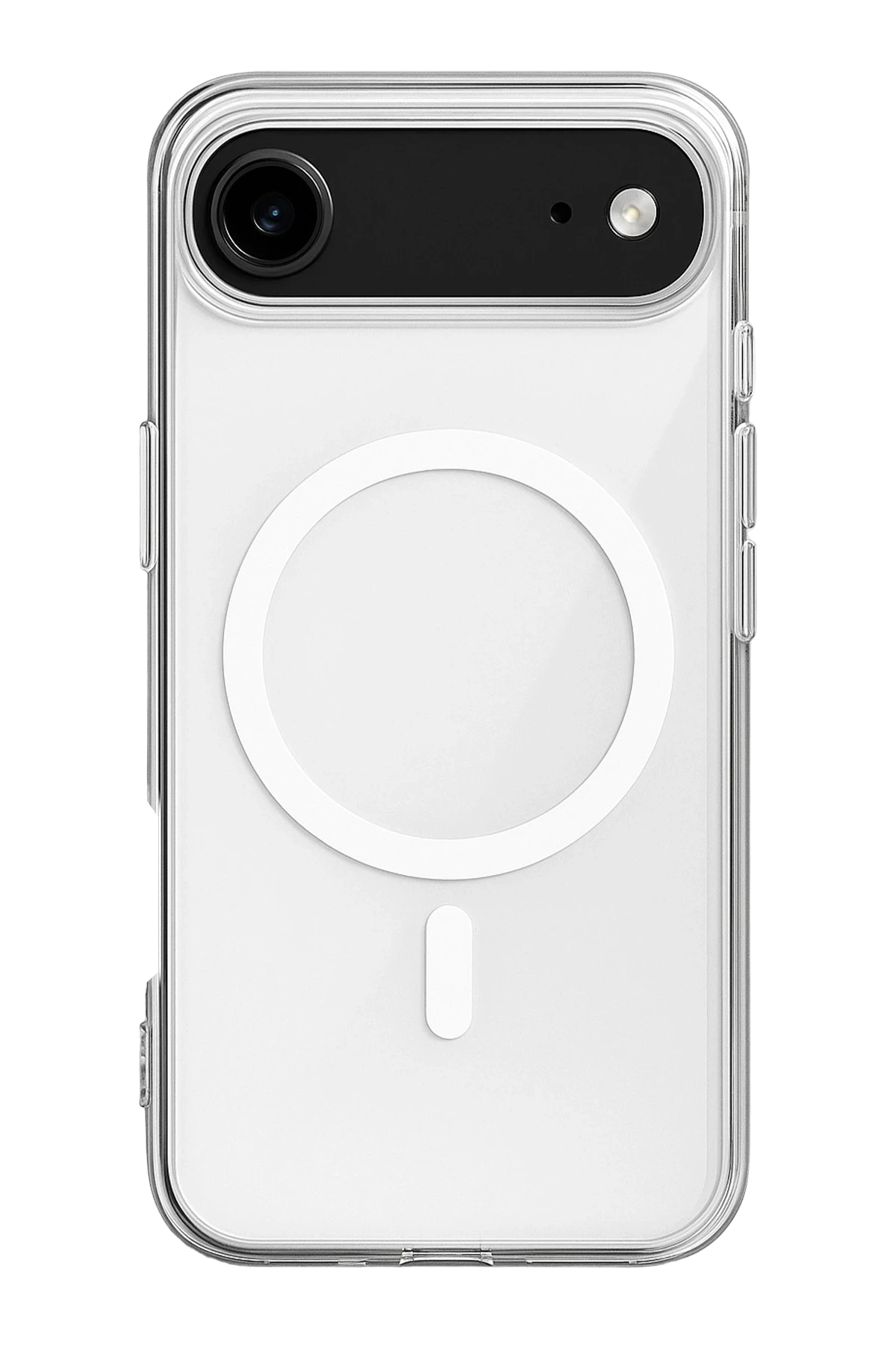 Newface iPhone 17 Air Kılıf Magneticsafe Şeffaf Silikon - Şeffaf