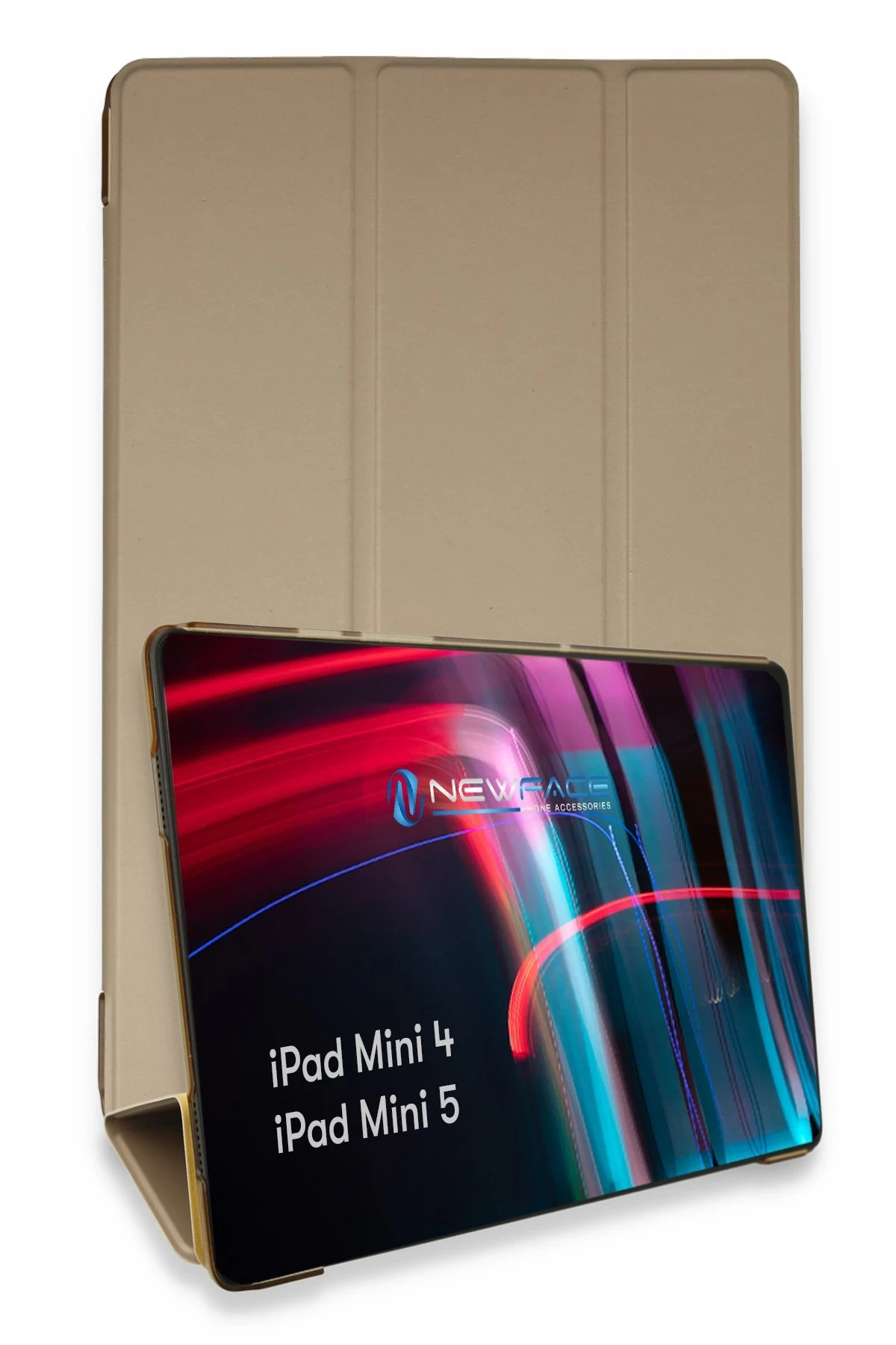Newface iPad Mini 5 Kılıf Tablet Smart Kılıf - Gold