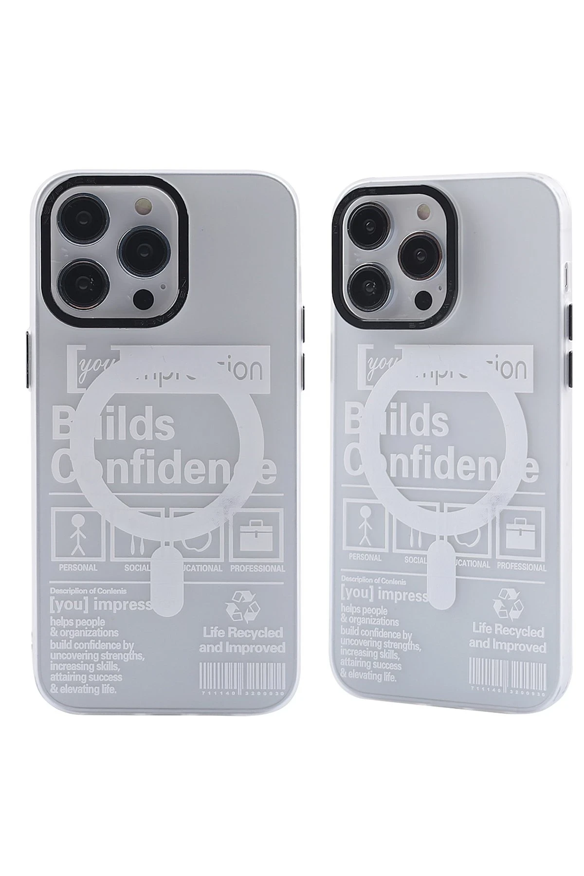 Newface iPhone 14 Pro Kılıf Apollo Magneticsafe Desenli Kapak - Apollo Şeffaf - 4