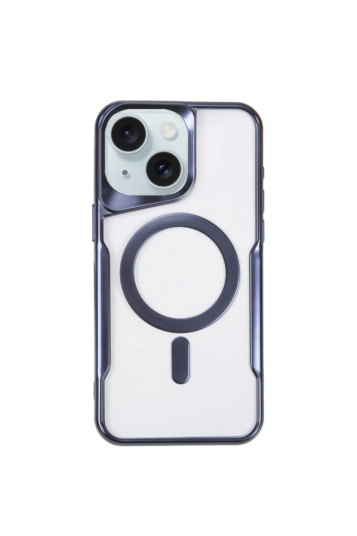 Newface iPhone 14 Kılıf Boyi Magsafe Silikon Kapak - Lacivert