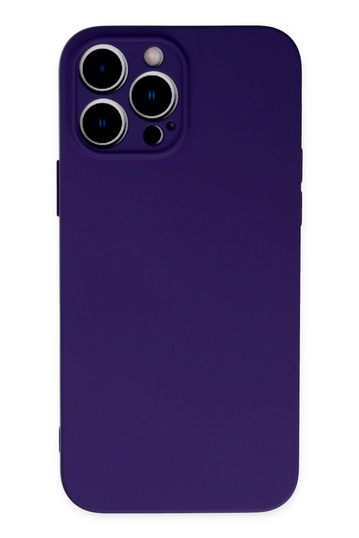 Newface iPhone 13 Pro Max Kılıf Nano içi Kadife Silikon - Mor