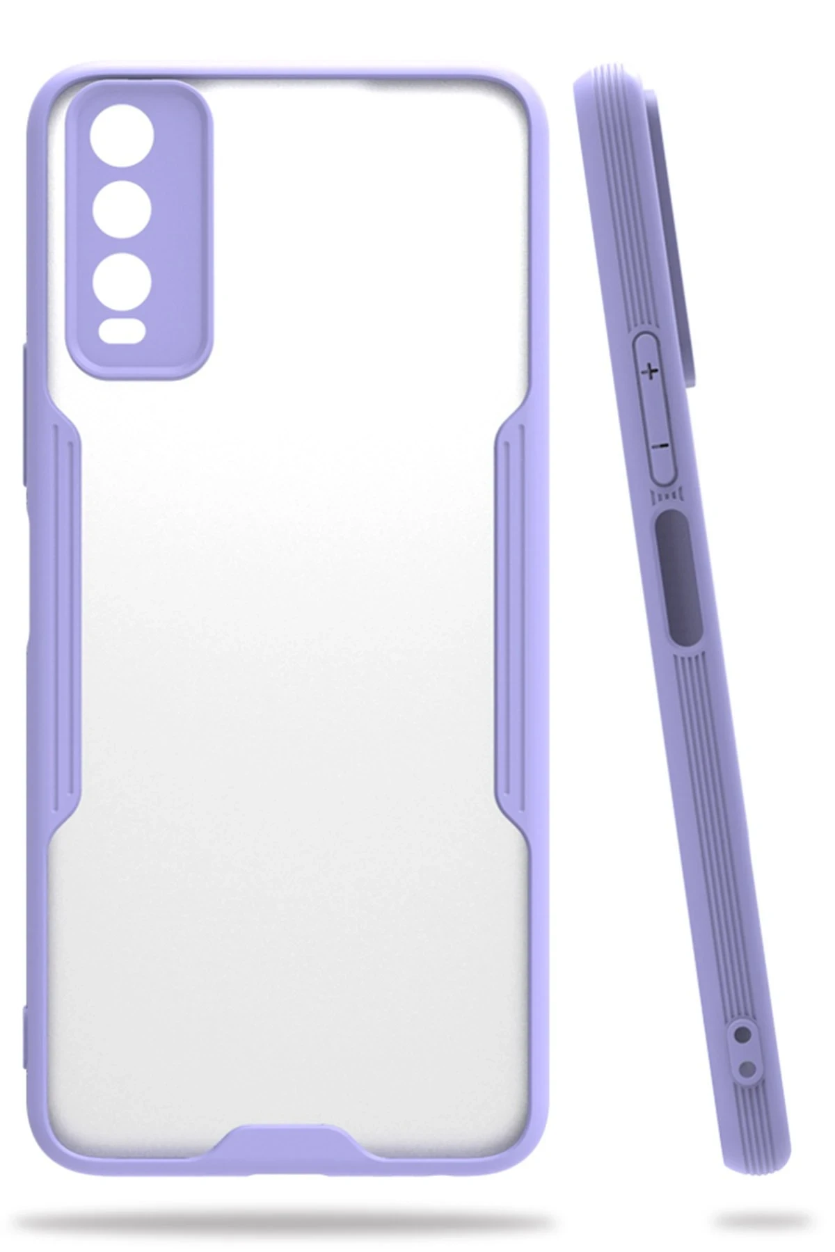 Newface Vivo Y11S Kılıf Platin Silikon - Lila