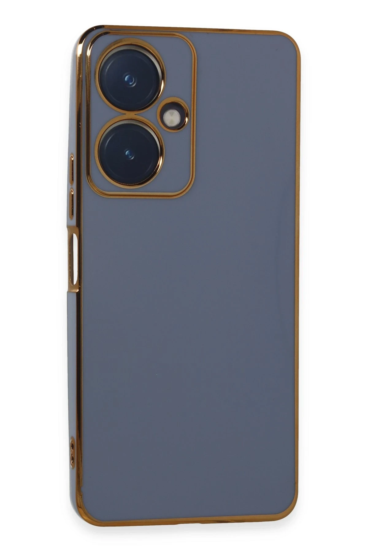 Newface Vivo Y27 Kılıf Volet Silikon - Mavi