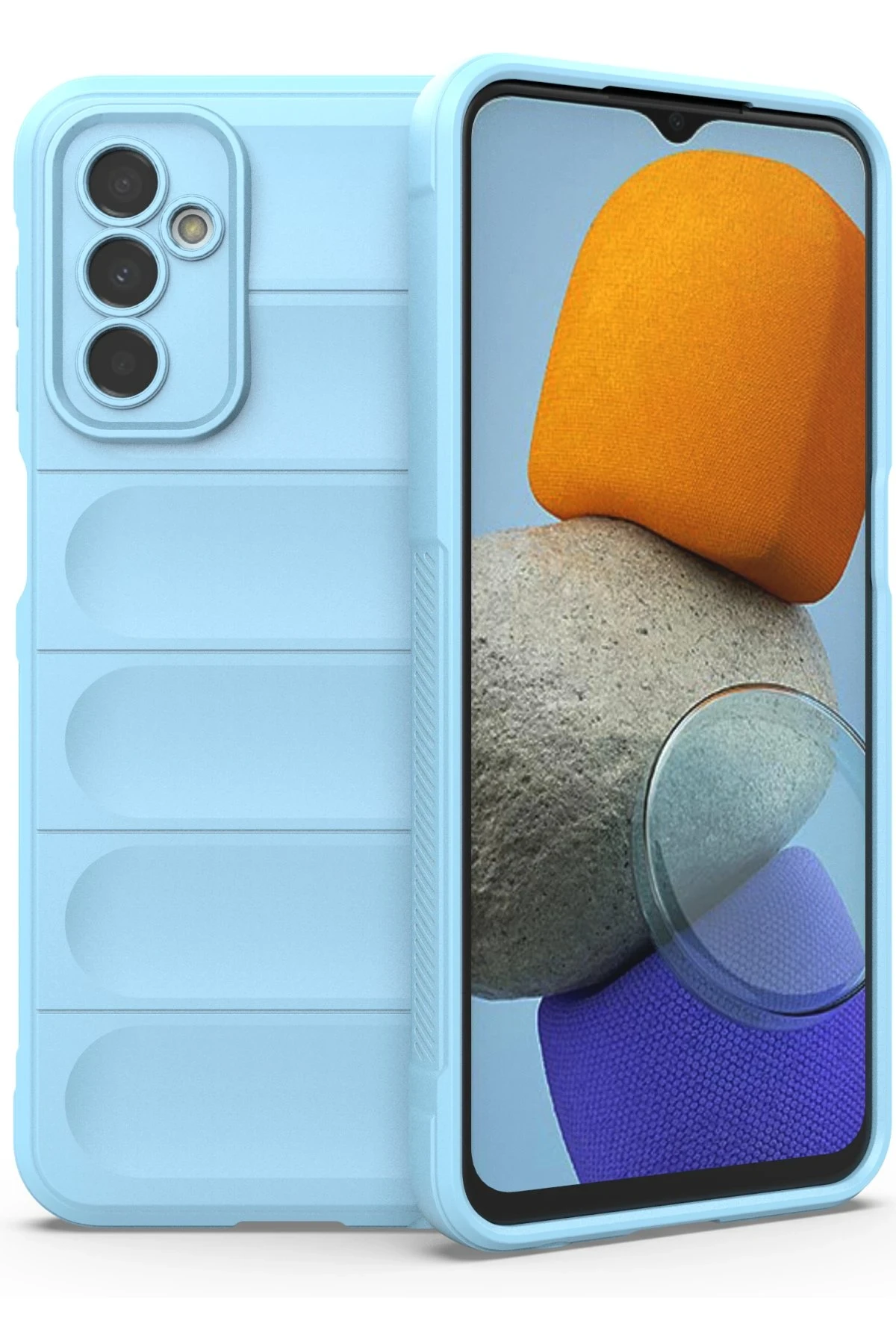 Newface Samsung Galaxy M23 Kılıf Optimum Silikon - Sky Blue