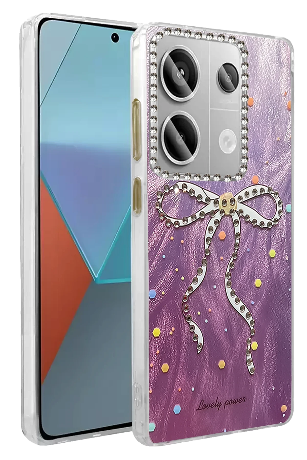Newface Xiaomi Redmi Note 13 Pro 5G Kılıf Blade Aynalı Desenli Kapak - Desen 1