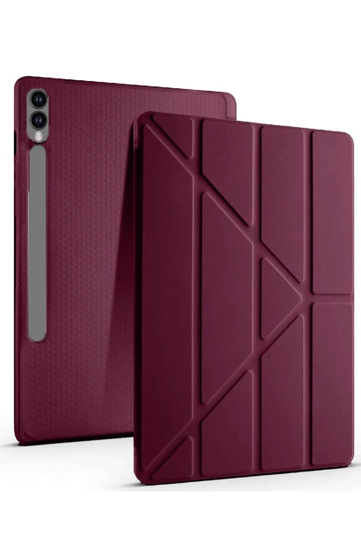 Newface Samsung Galaxy X510 Tab S9 FE 11 Kılıf Kalemlikli Mars Tablet Kılıfı - Mor