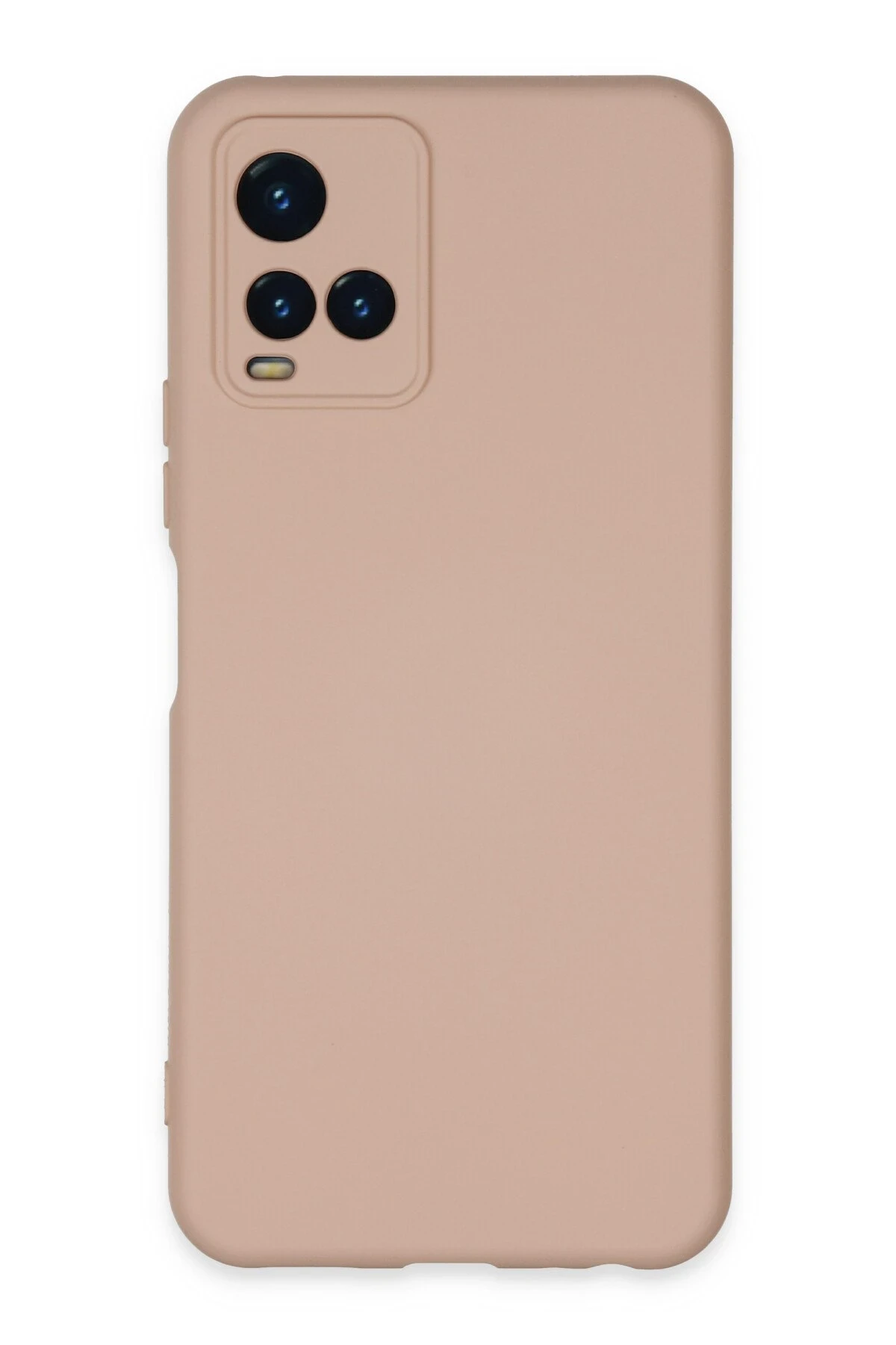 Newface Vivo Y21S Kılıf Nano içi Kadife Silikon - Pudra