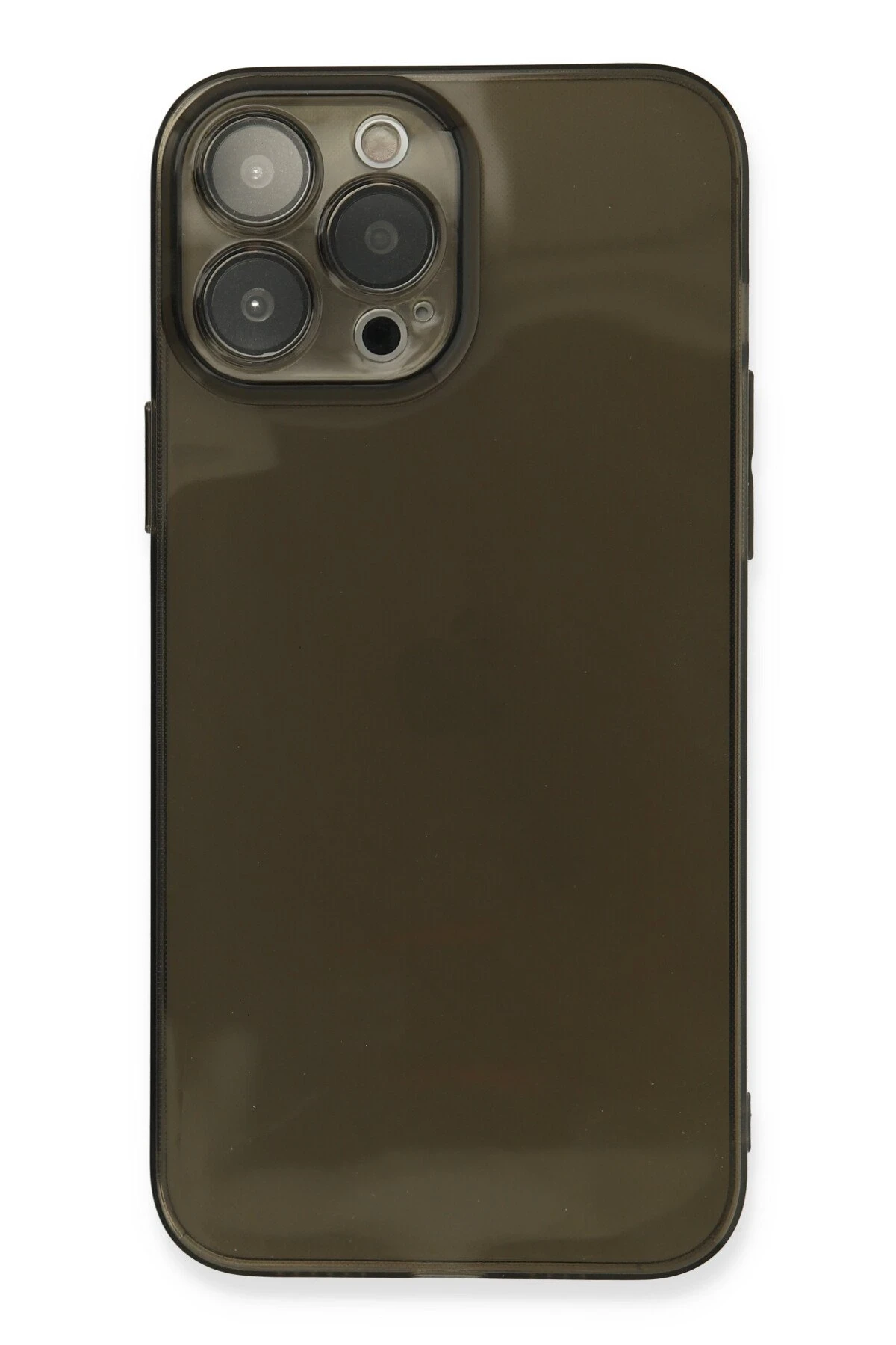 Newface iPhone 13 Pro Max Kılıf Fly Lens Silikon - Siyah