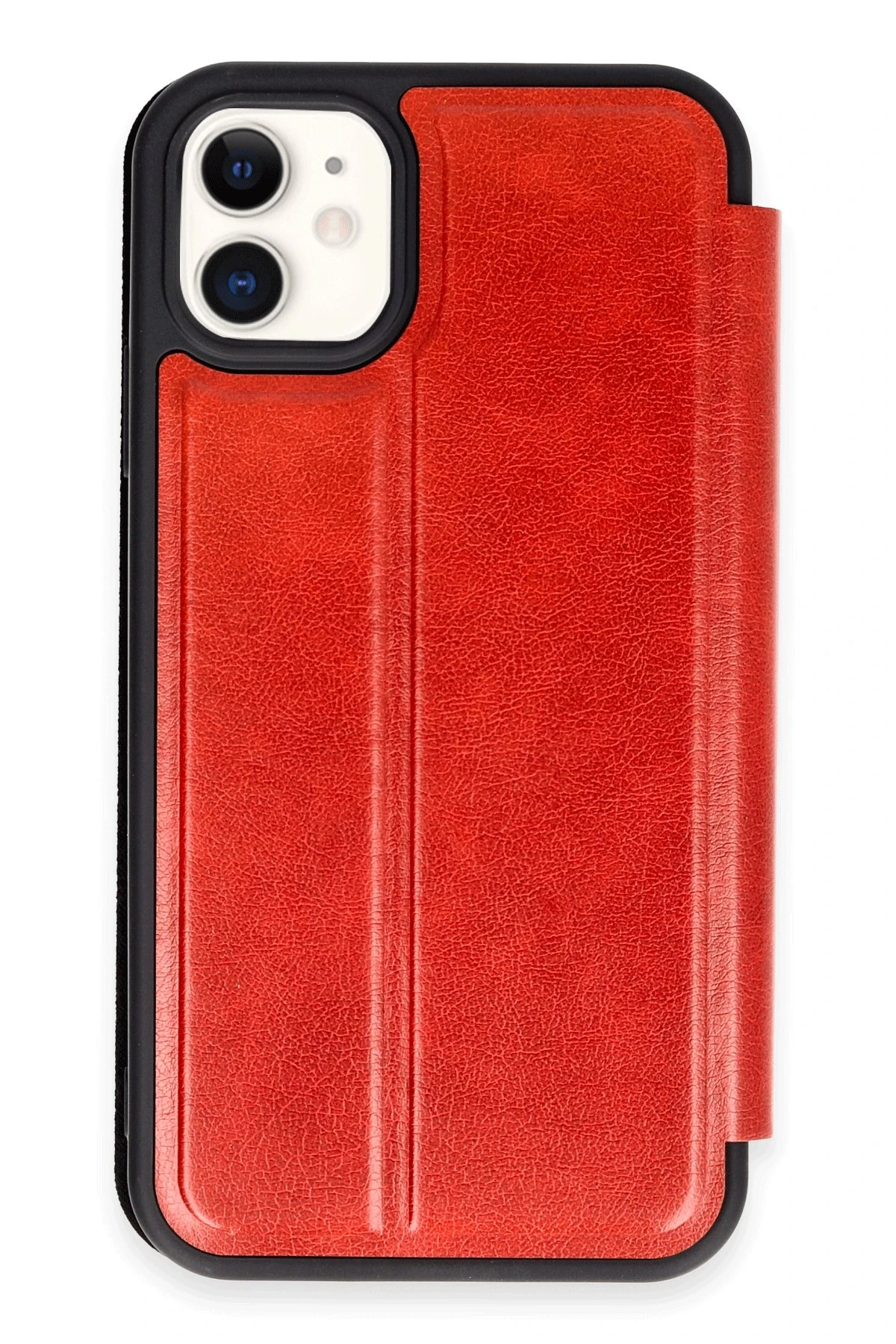 Newface iPhone 11 Kılıf Flip Cover - Kırmızı