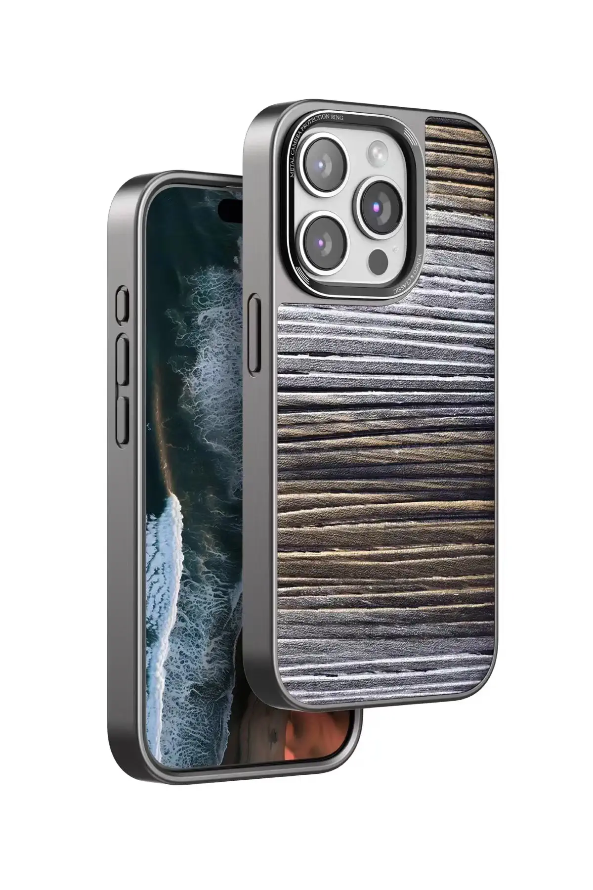 Venco iPhone 14 Pro Max Wave Kapak - Sarı
