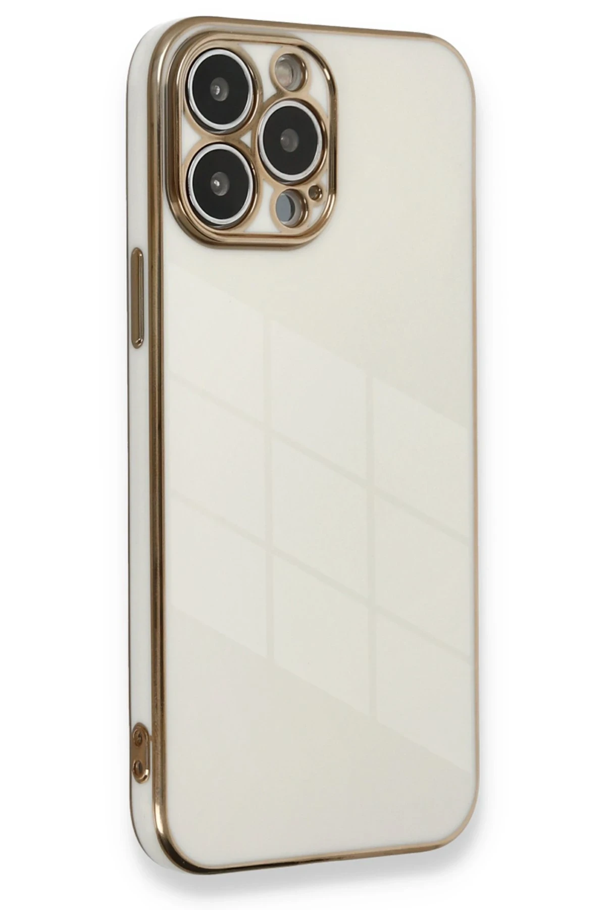 Newface iPhone 13 Pro Kılıf Volet Silikon - Beyaz