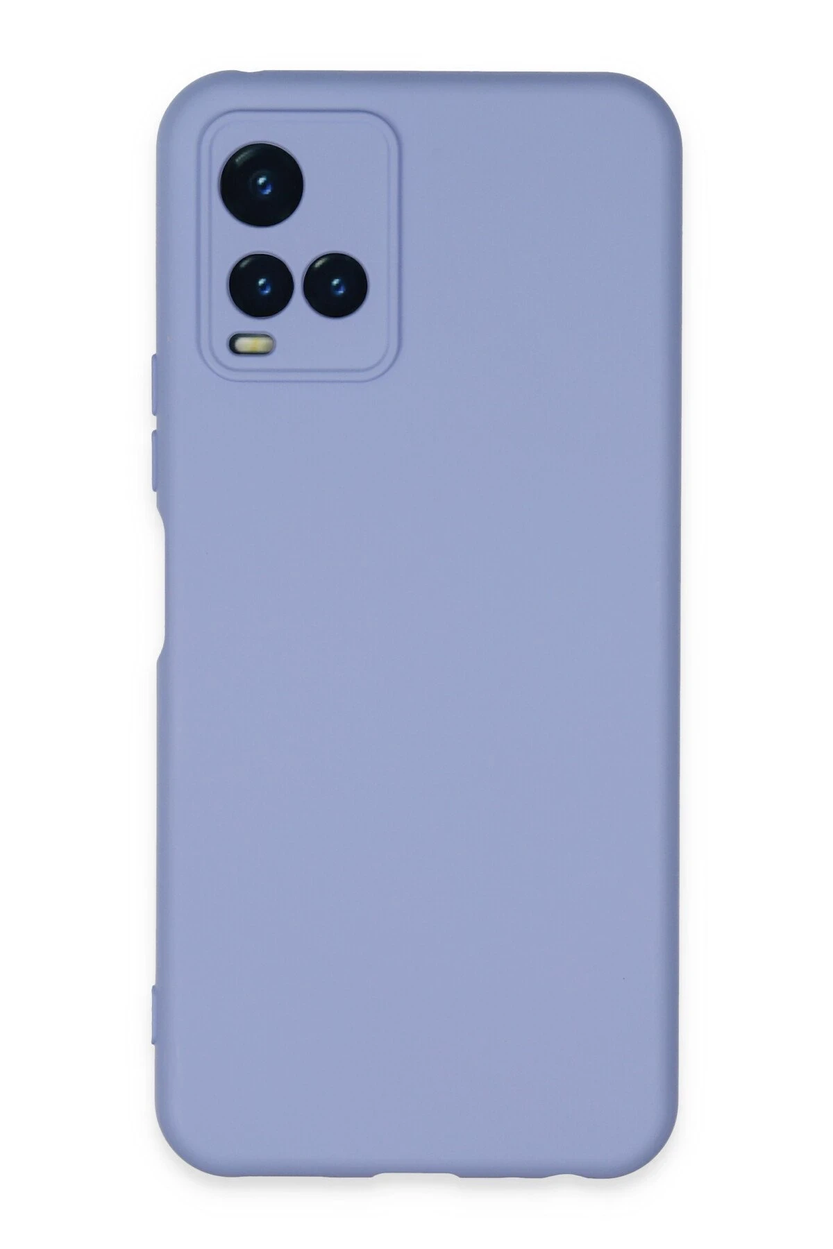Newface Vivo Y21S Kılıf Nano içi Kadife Silikon - Lila