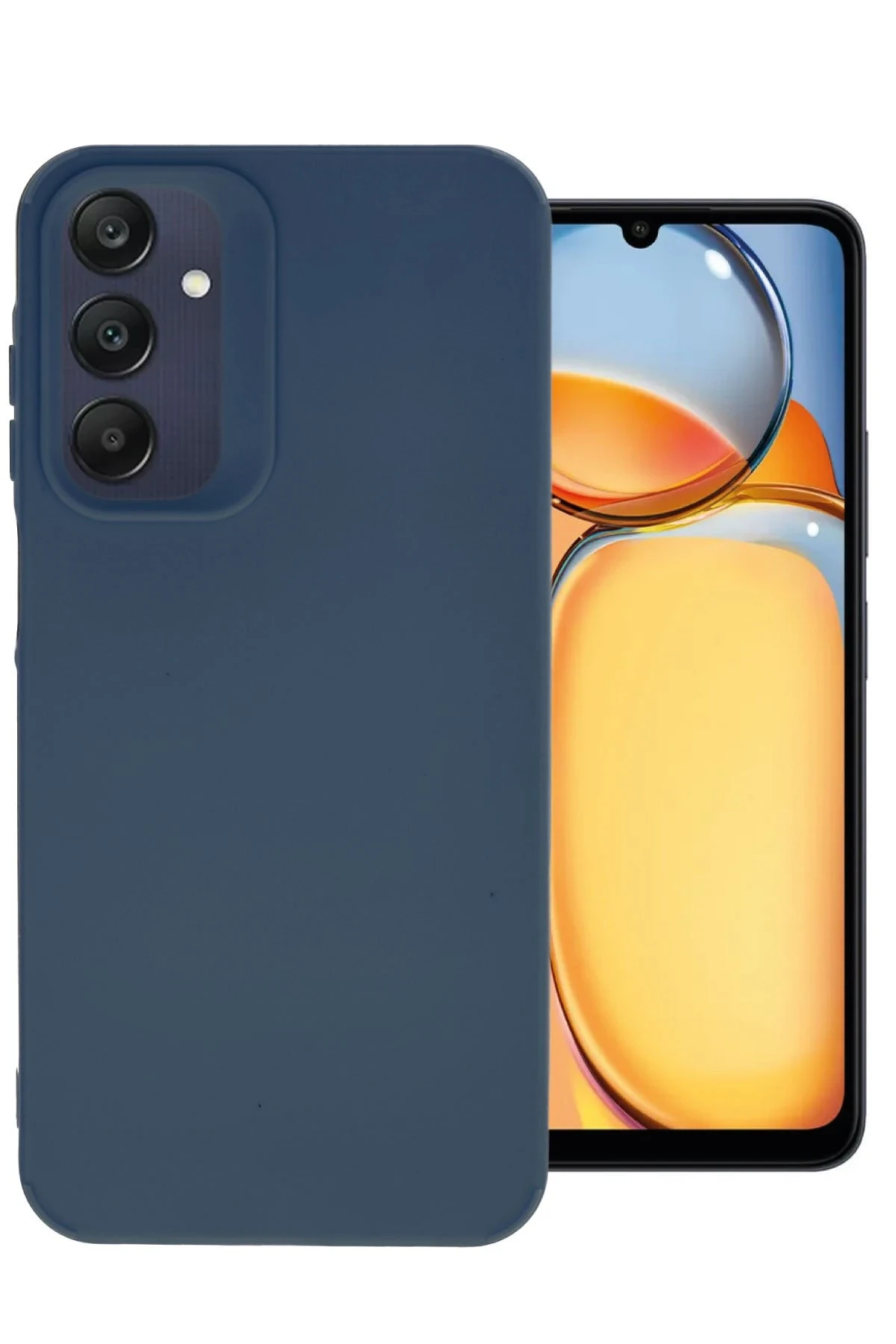 Newface Samsung Galaxy A15 4G Kılıf Petro Silikon - Lacivert