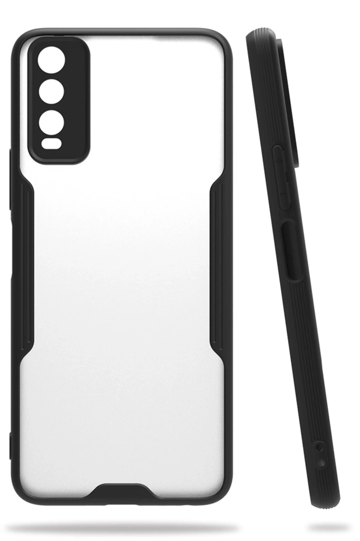 Newface Vivo Y11S Kılıf Platin Silikon - Siyah