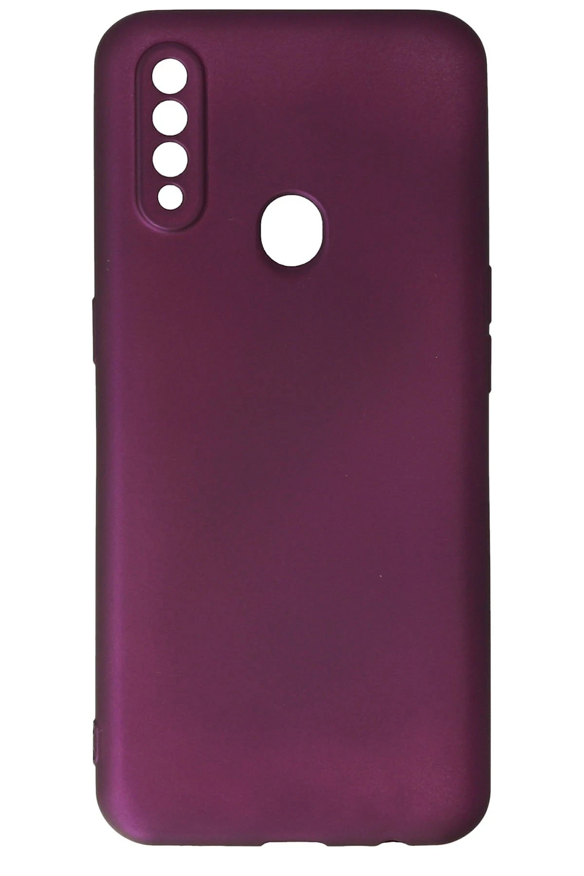 Newface Oppo A31 Kılıf First Silikon - Mürdüm