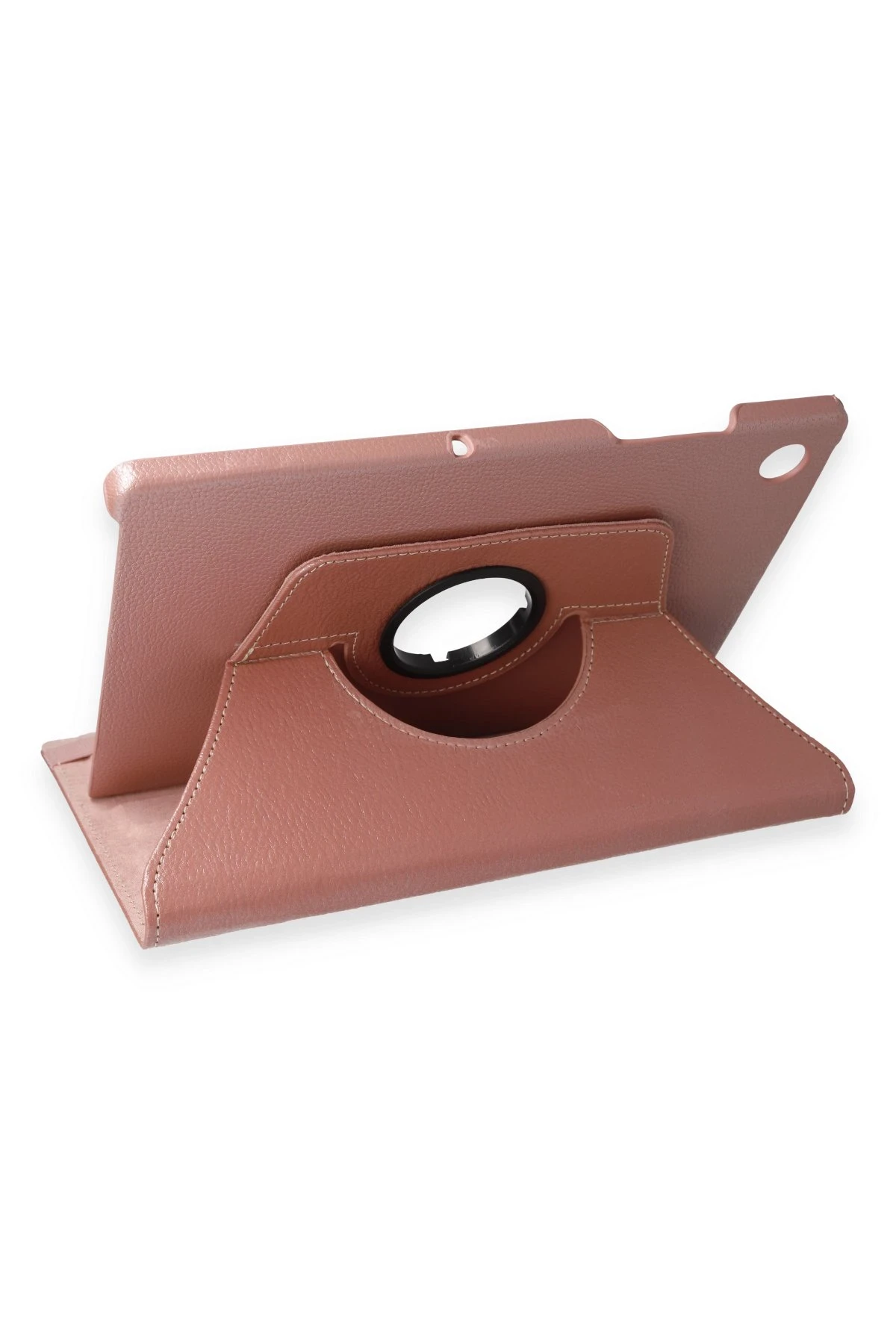 Newface Samsung Galaxy X200 Tab A8 10.5 Kılıf 360 Tablet Deri Kılıf - Rose Gold