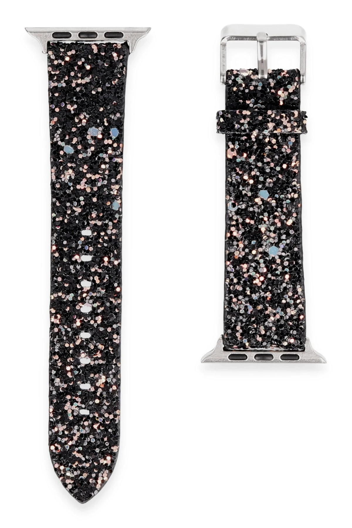 Newface Apple Watch 38mm Starry Taşlı Kordon - Siyah