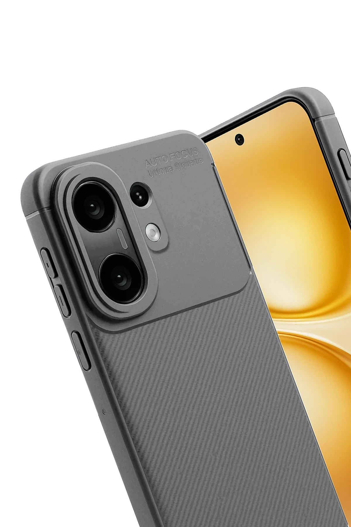 Newface Vivo X200 FE Auto Focus Karbon Kapak -Gri