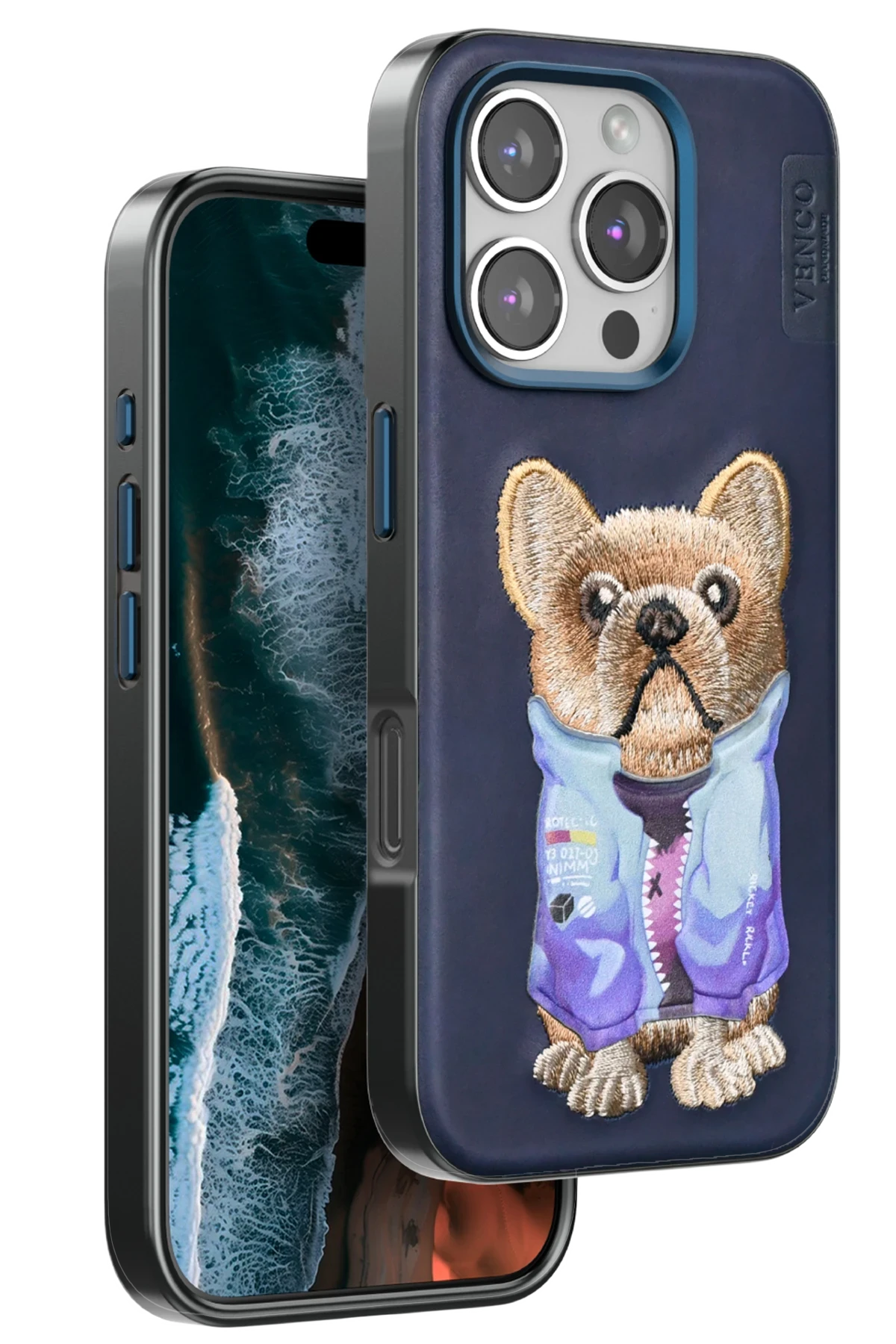 Venco iPhone 16 Pro Max Cute Desenli Kapak - Lacivert