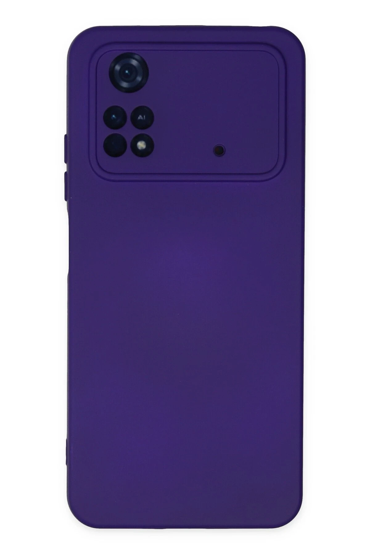 Newface Xiaomi Poco M4 Pro 4G Kılıf Nano içi Kadife Silikon - Mor