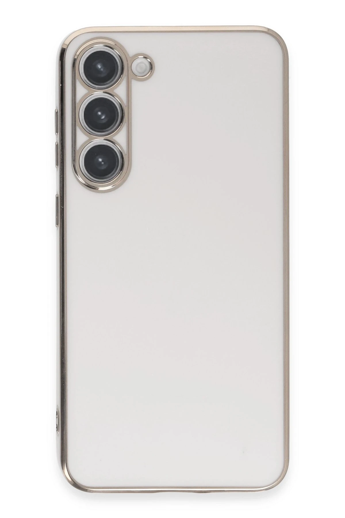 Newface Samsung Galaxy S23 Kılıf Volet Silikon - Beyaz