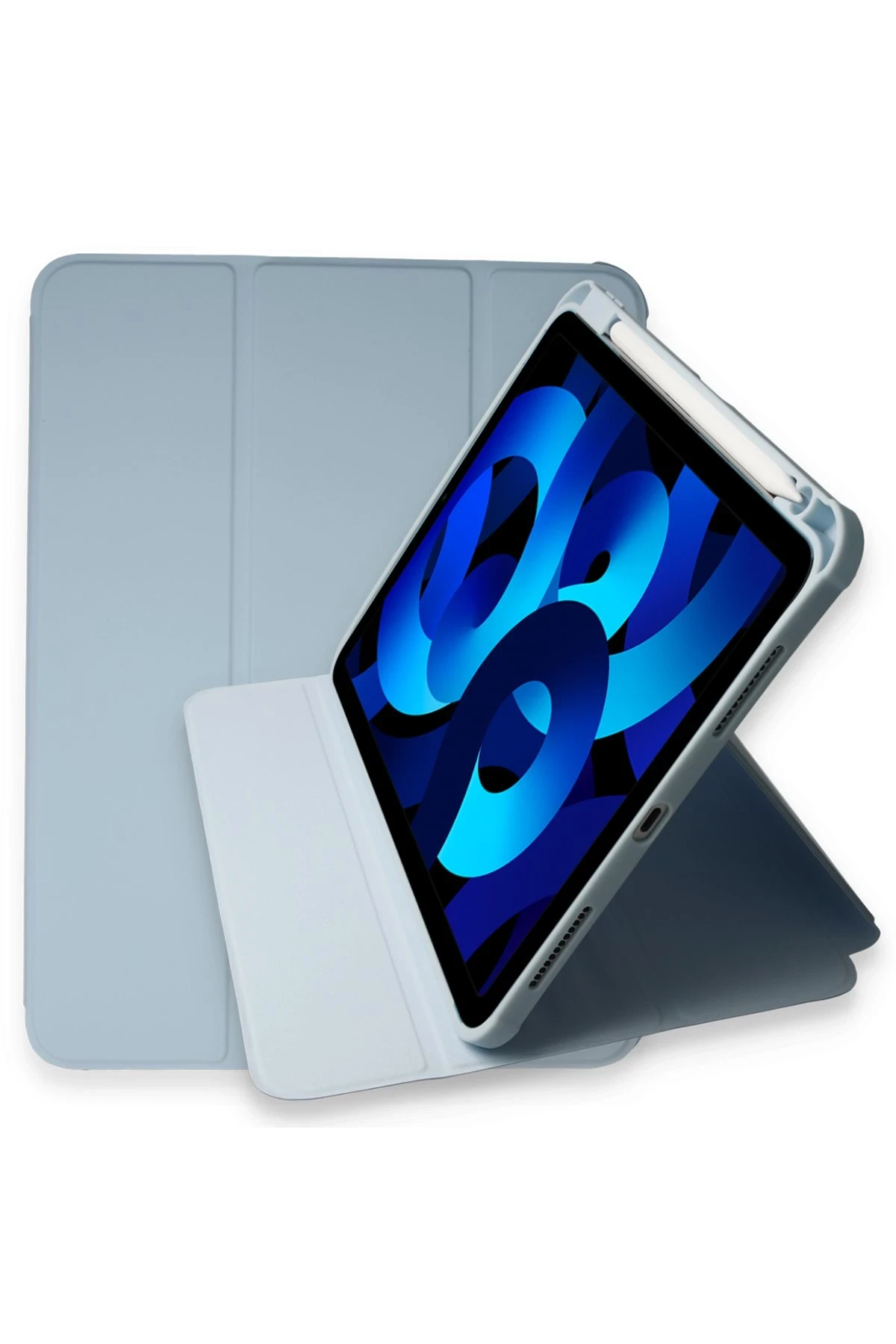Newface iPad Pro 11 (2021) Kılıf Starling 360 Kalemlikli Tablet Kılıf - Mavi